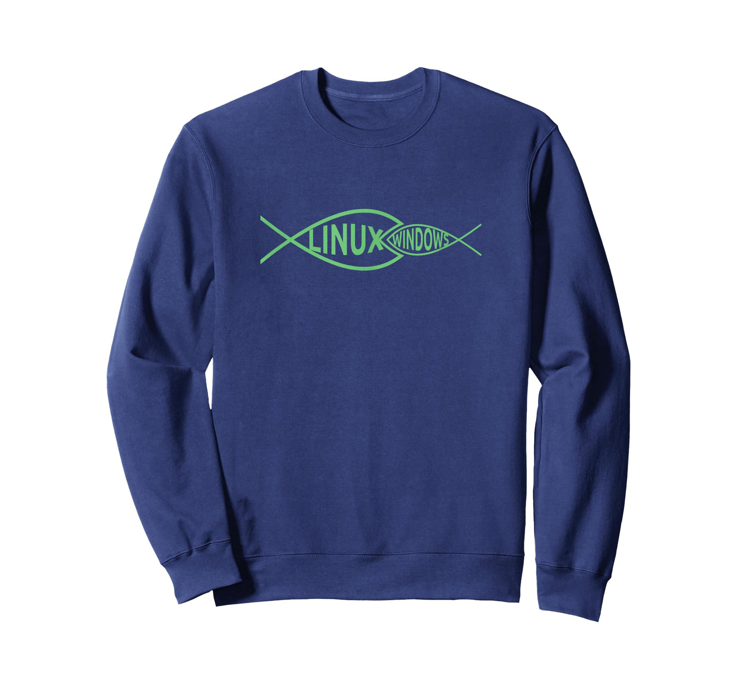 Linux Fish Windows Fish Funny Tech Humor T Shirt T-Shirt