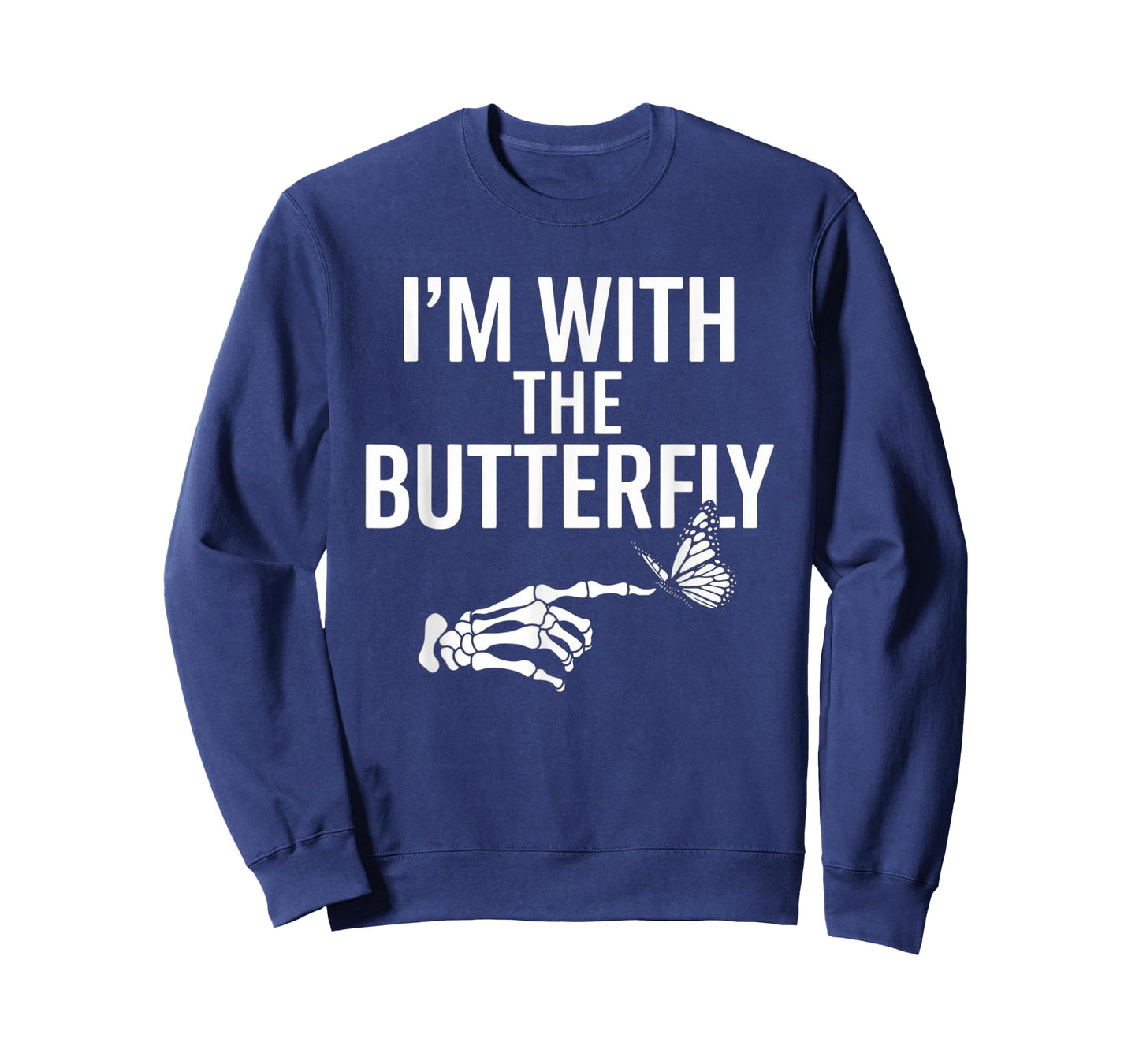 I'm With Butterfly Halloween Costume Couples Matching Gifts T-Shirt