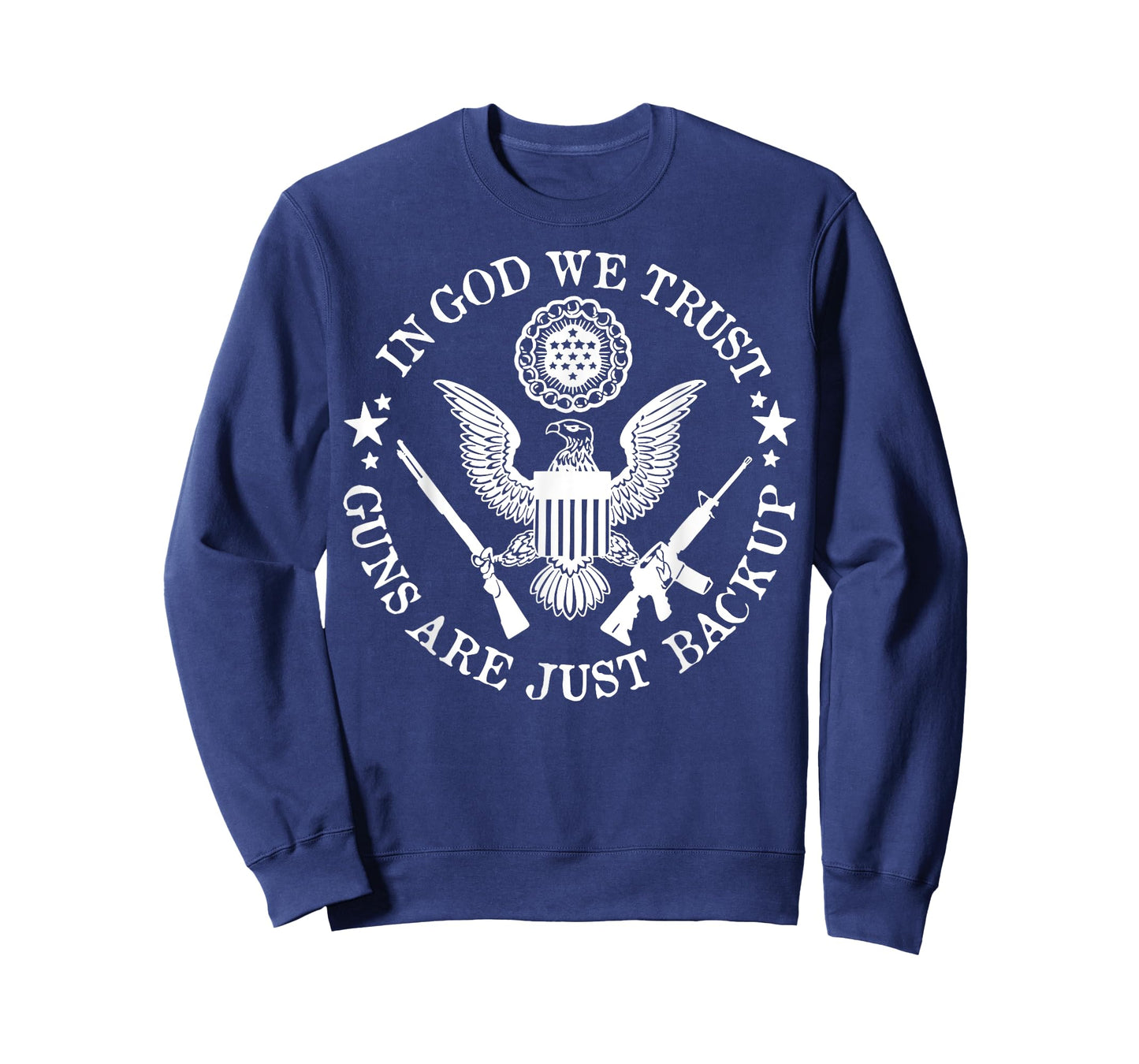 In God We Trust Guns Are Just Back Up Vintage T-Shirt