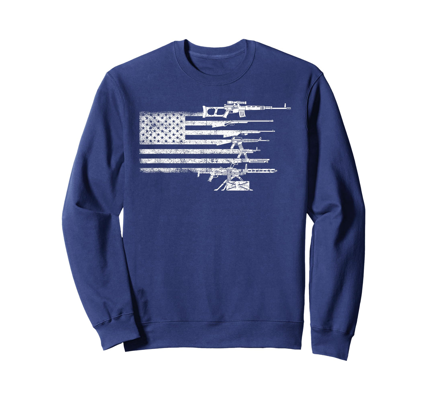 American Flag Gun Women Men T-Shirt