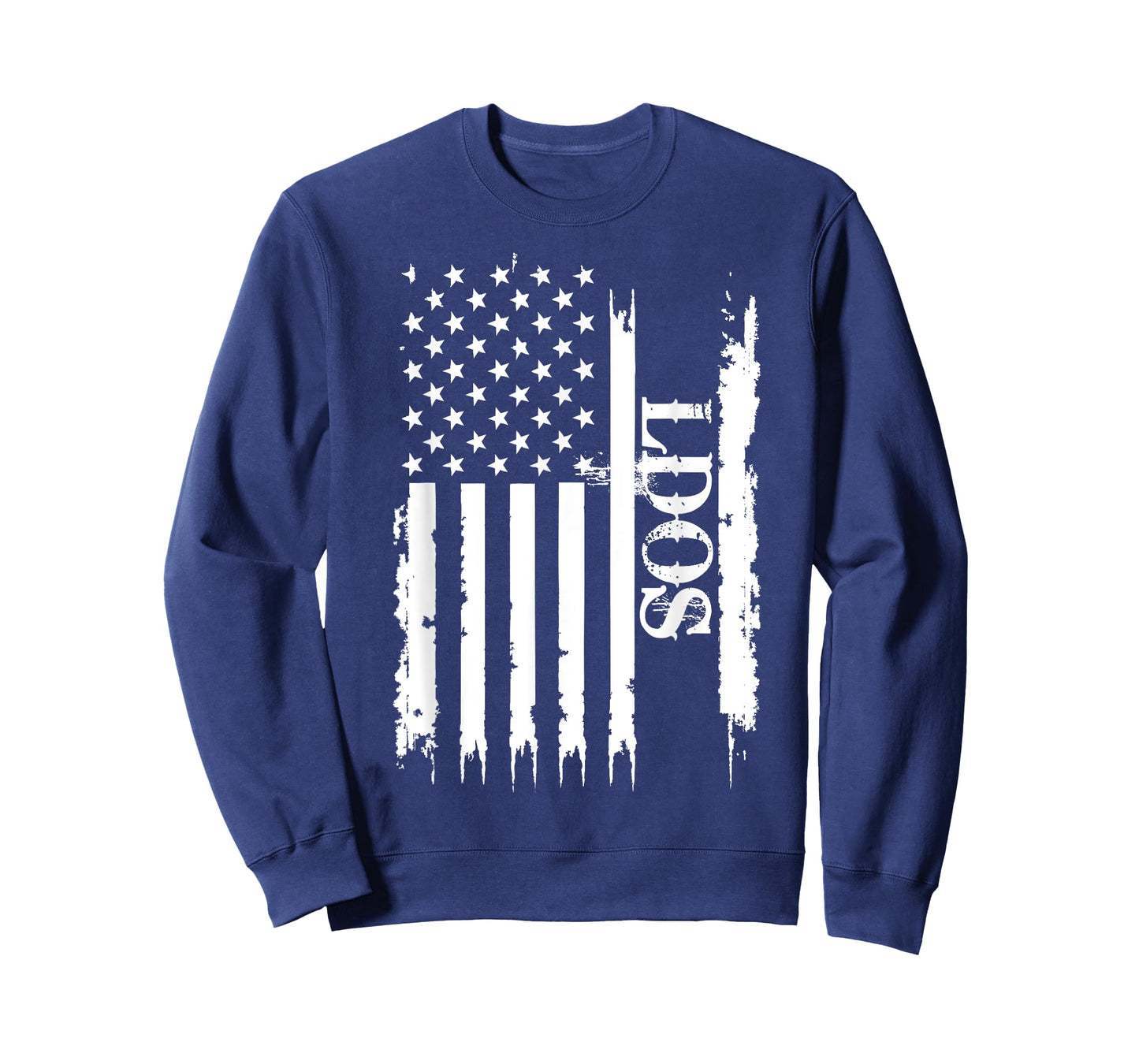 LDOS United States Distressed w US Flag T-Shirt
