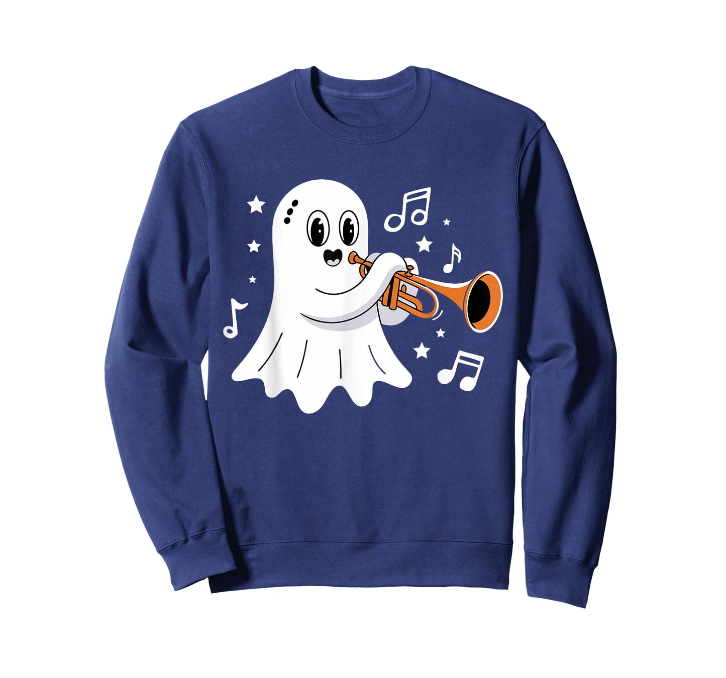 Halloween Ghost Music Teacher Playing Instruments T-Shirt