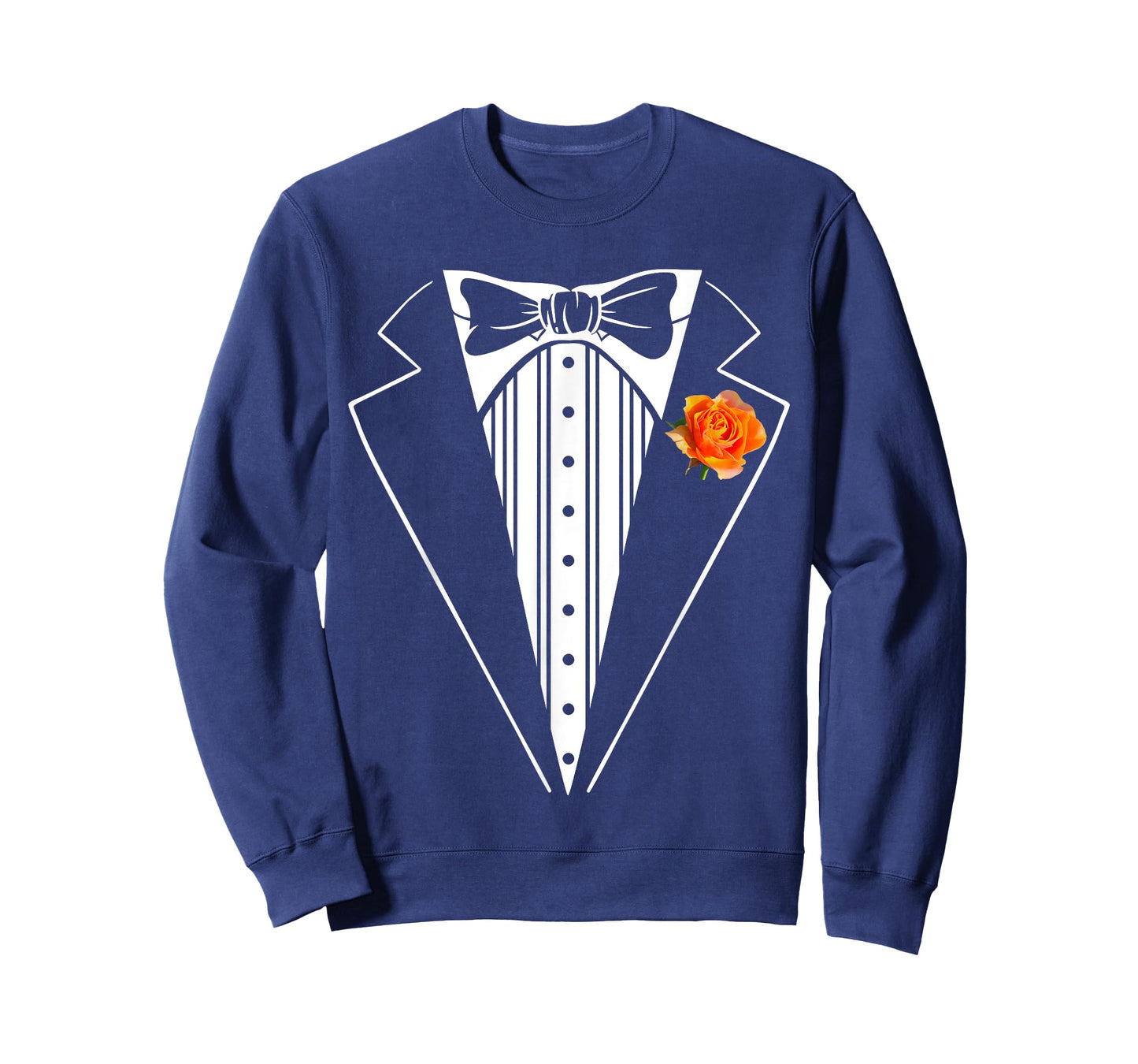 Kids Adult Orange Tuxedo, Toddler Tux Costume Youth Tux T-Shirt