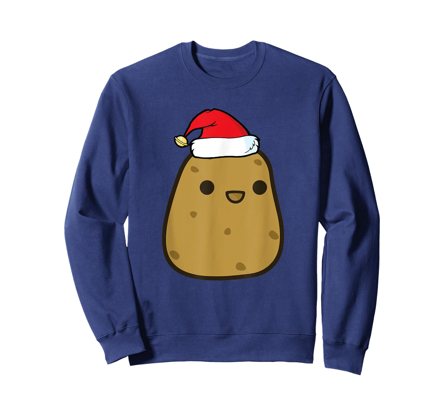 Funny Potato Christmas T-Shirt Santa Hat Costume Gift Kids T-Shirt