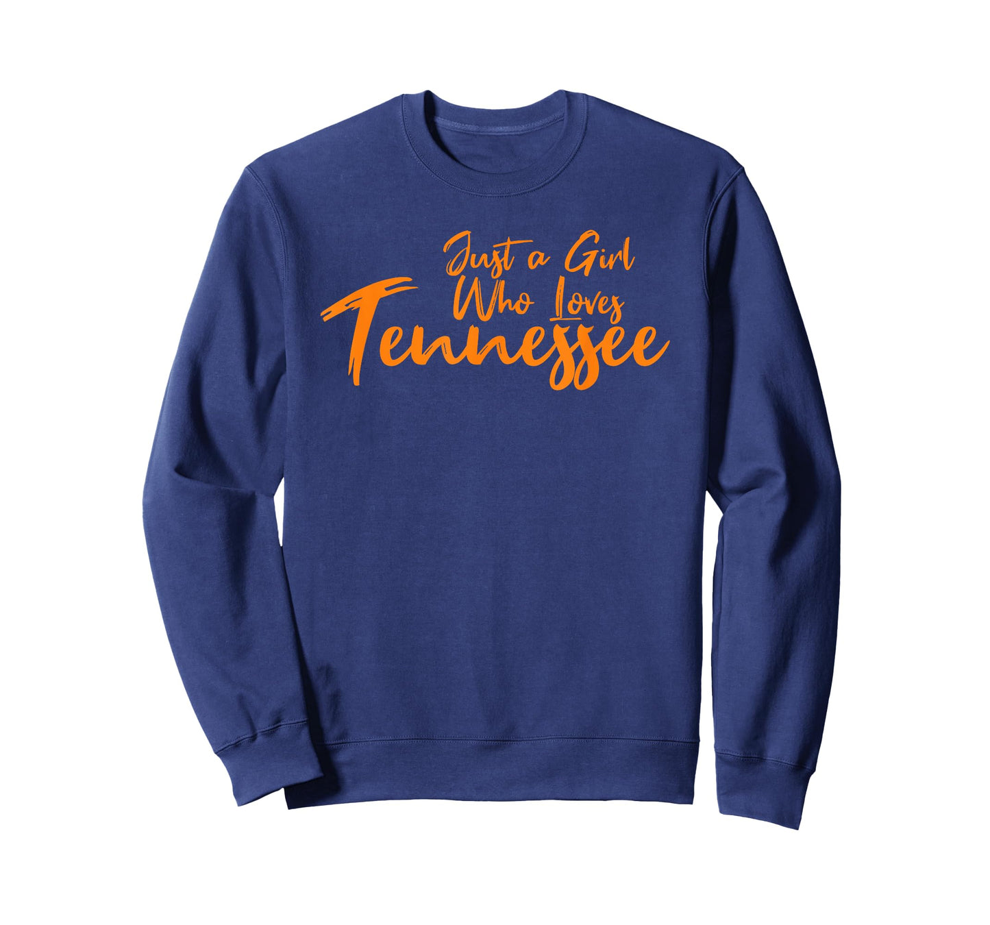 Just A Girl Who Loves Tennessee, Women's Cute TN Orange T-Shirt