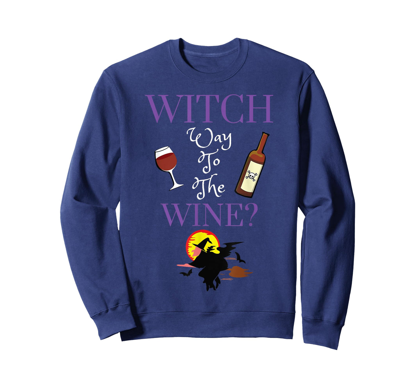 Witch Way To The Wine Women Halloween Booze Drinking Women T-Shirt