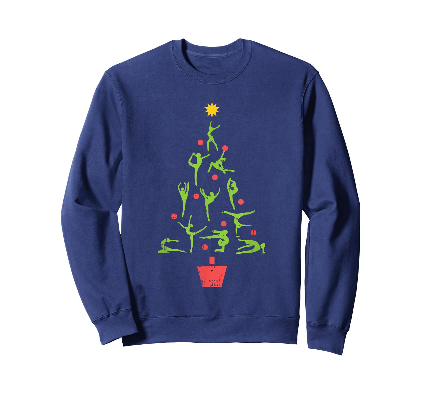 Gymnast Christmas Tree Christmas Pajama X-Mas Gymnastics T-Shirt