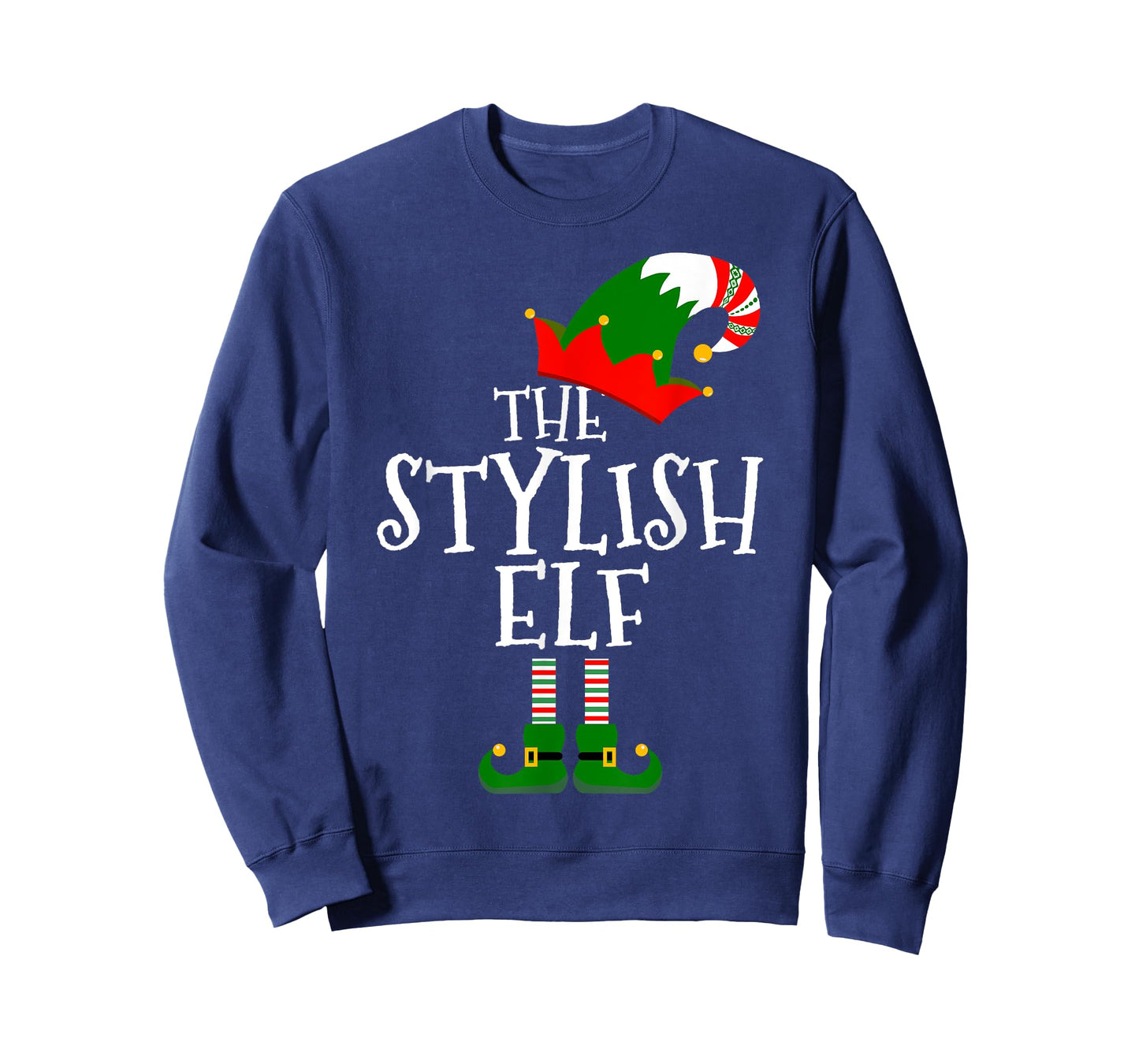 Funny The Stylish Elf Matching Family Group Gift Christmas T-Shirt