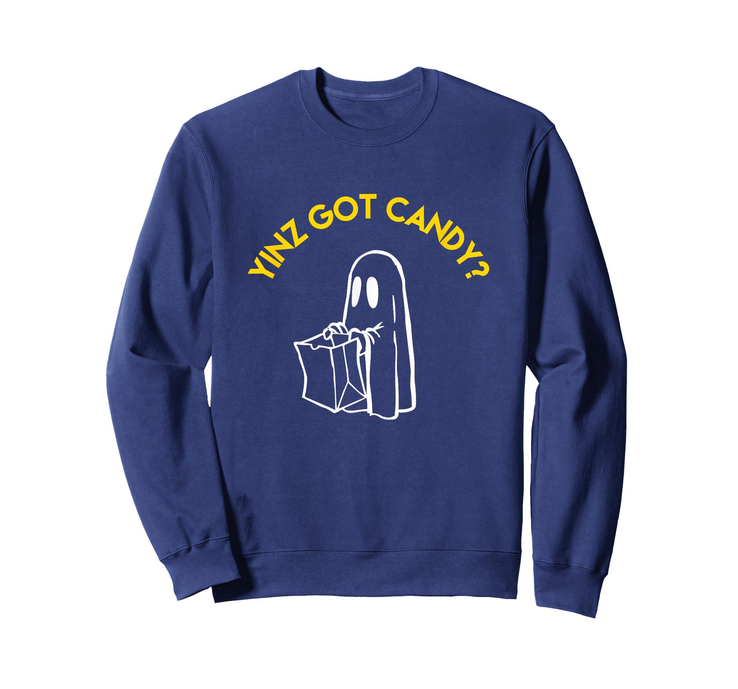 Yinz Got Candy? Pittsburgh Yinzer Ghost Halloween Funny Gift T-Shirt