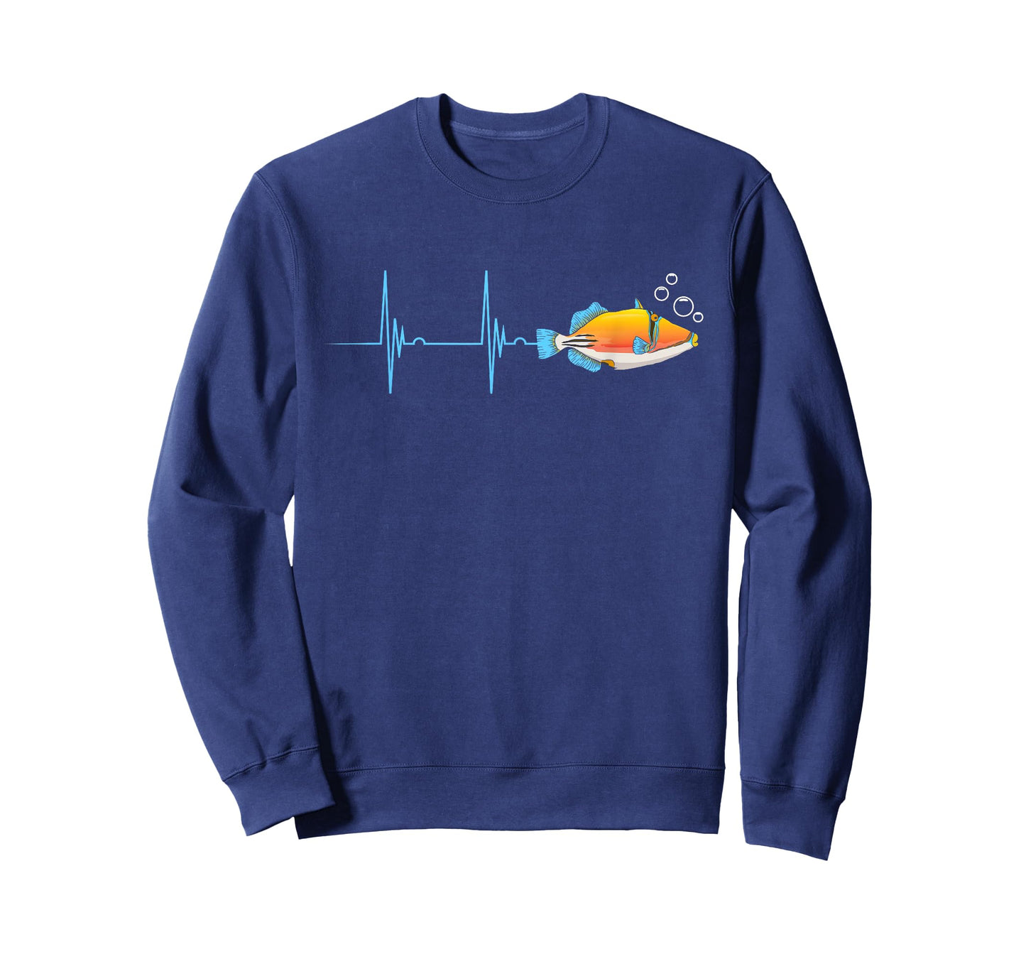 Humuhumunukunukuapua'a Hawaiian Reef Triggerfish Heartbeat T-Shirt