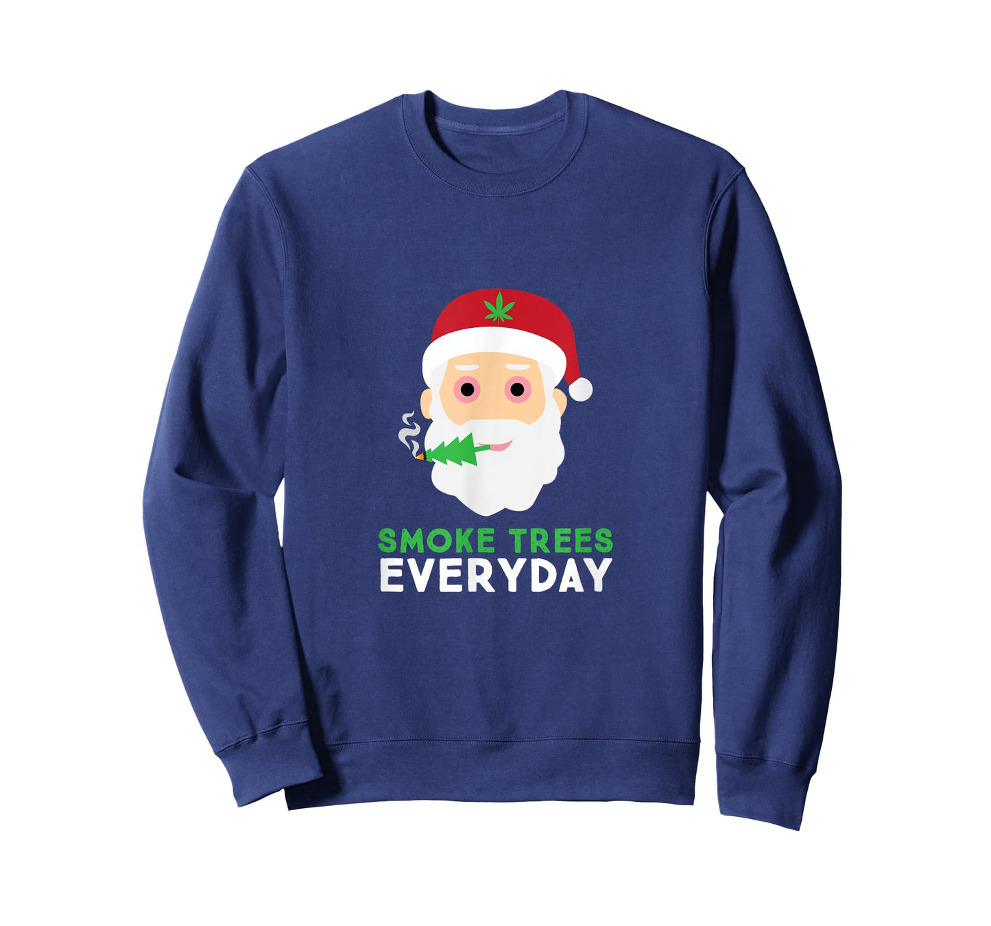 Funny Adult Christmas Tree Pajama Shirt Weed Gift T-Shirt