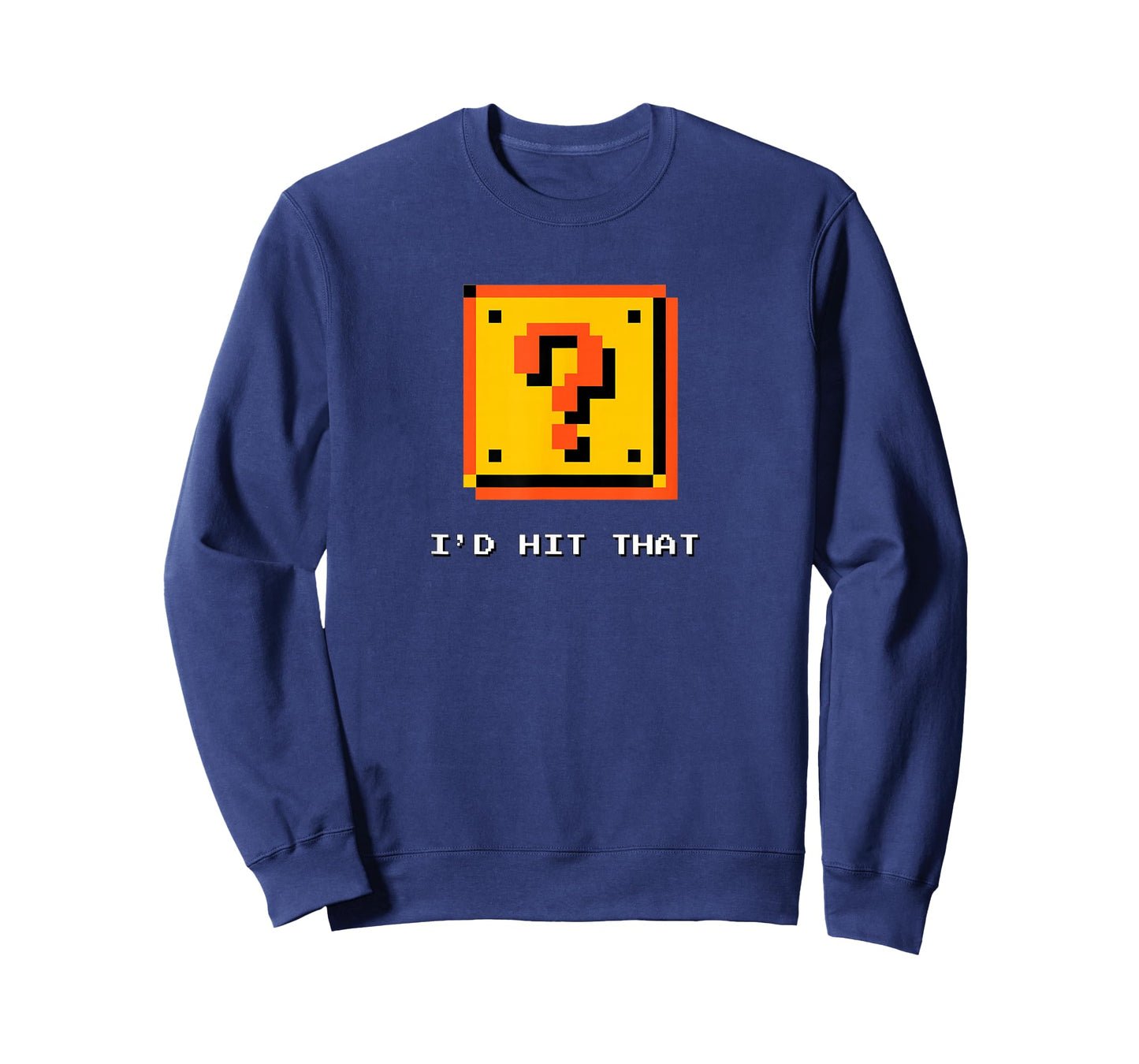 Retro 8-Bit Video Game Pixel ? Question Block - I'd Hit That T-Shirt