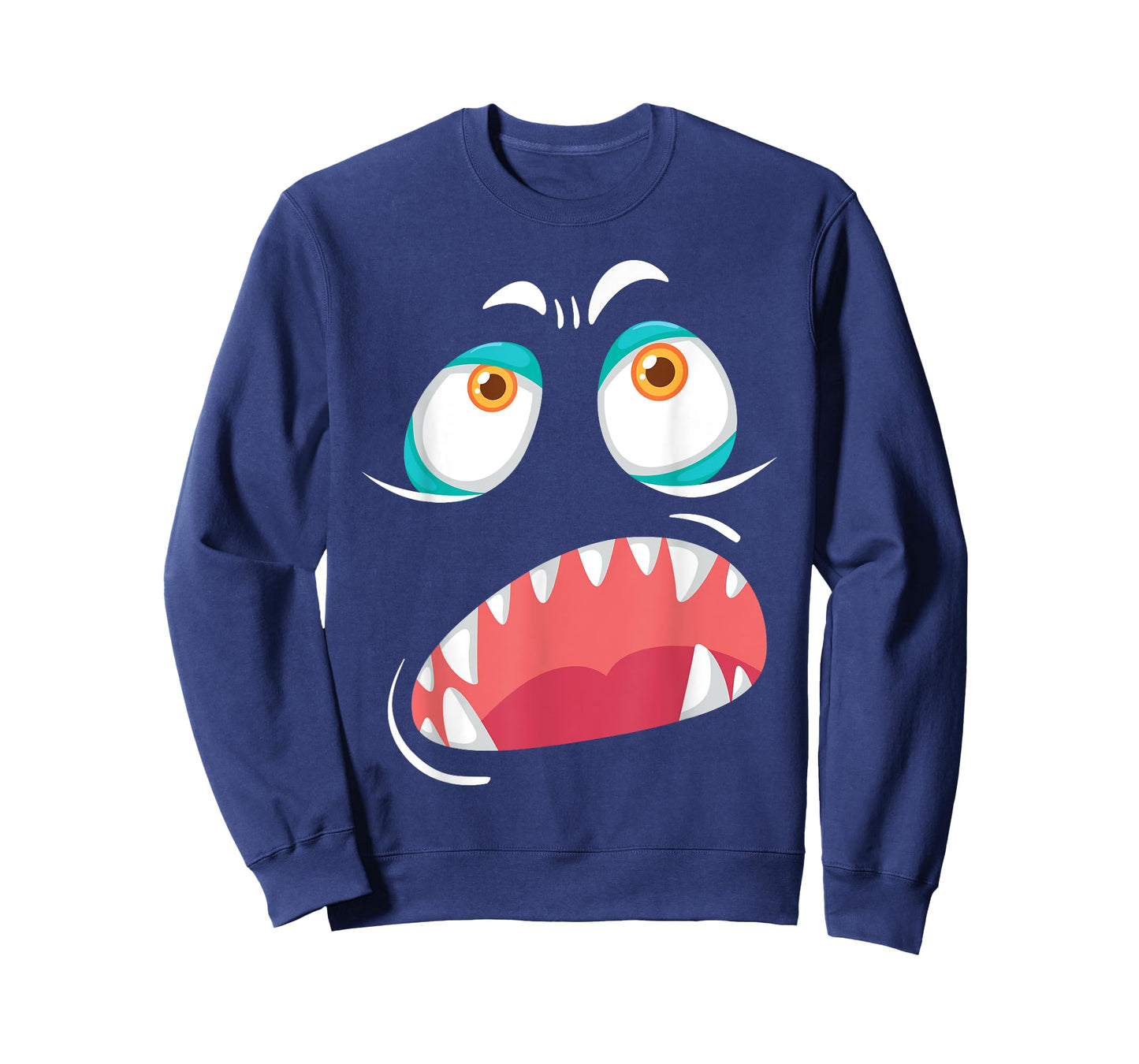 Monster Face Lazy DIY Halloween Costume Cute Creeps T-Shirt