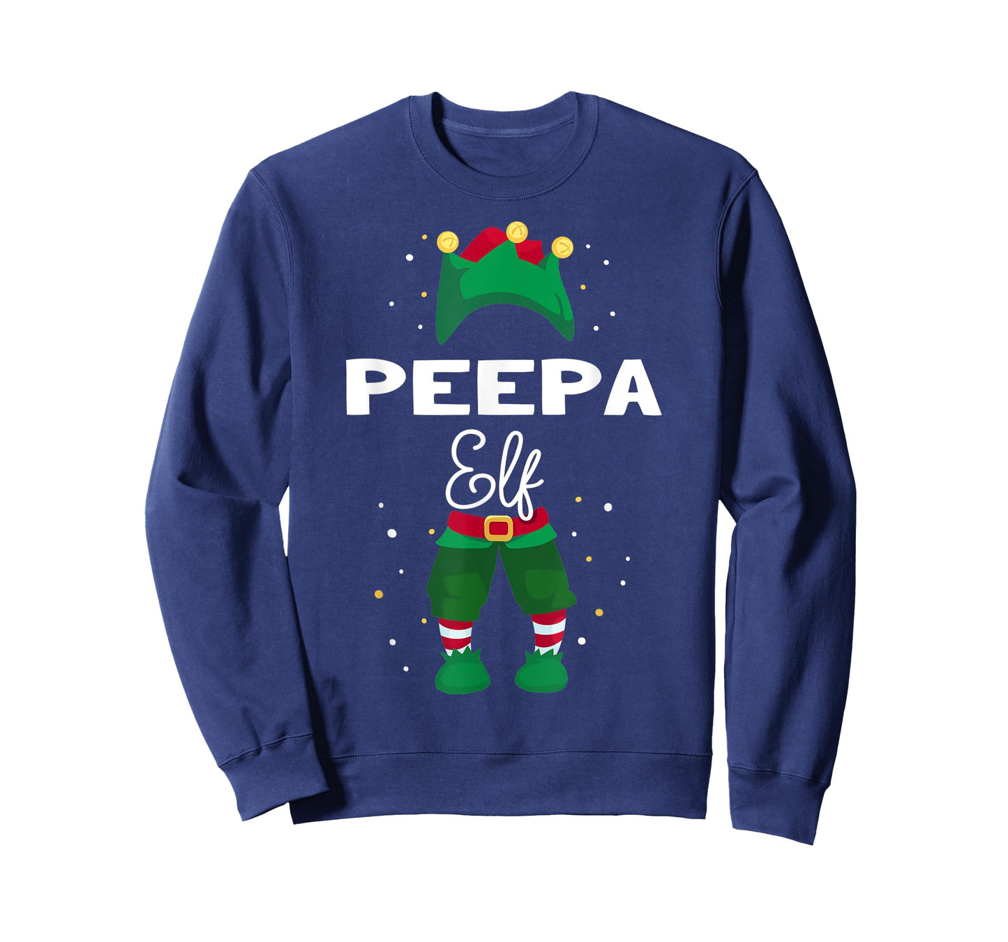 Funny Christmas Tree Lights Ugly Sweater PEEPA Elf T-Shirt