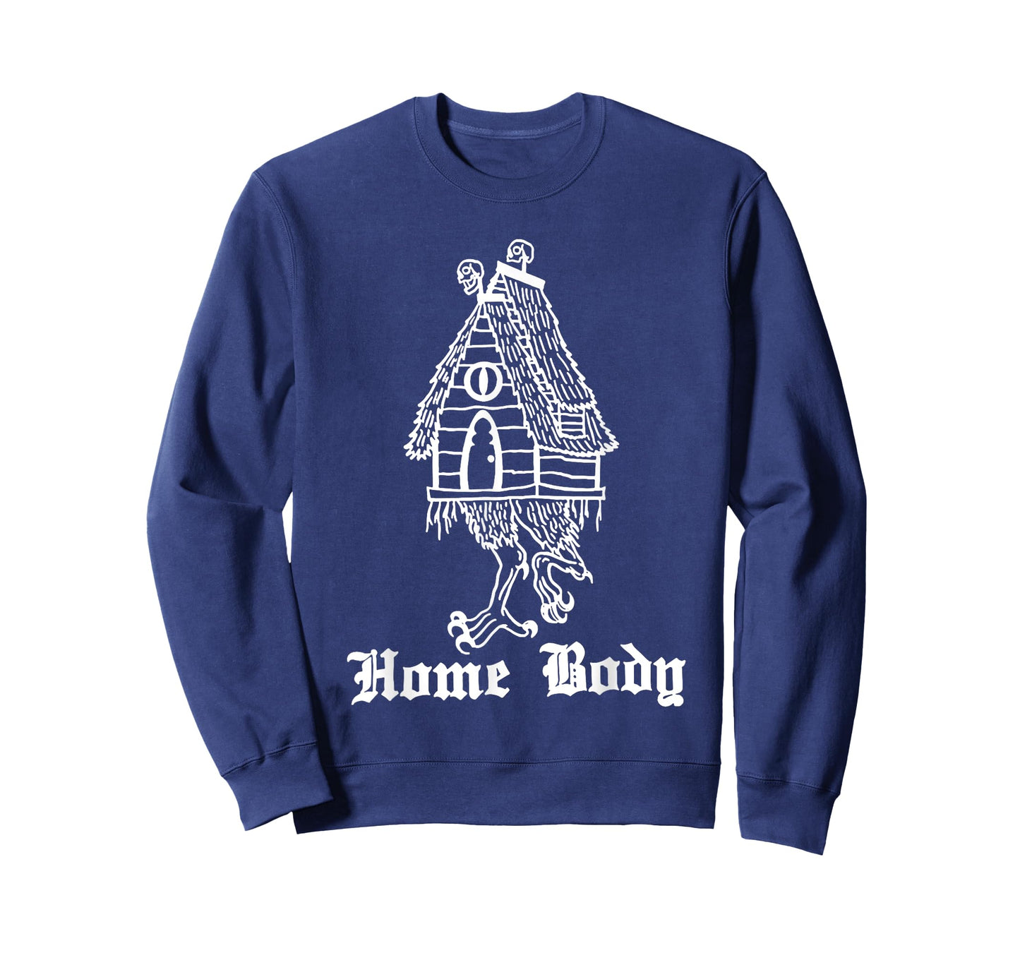 Funny Baba Yaga's Hut Home Body Tee Shirt - Unisex Kids Halloween T-Shirt - Black - Small