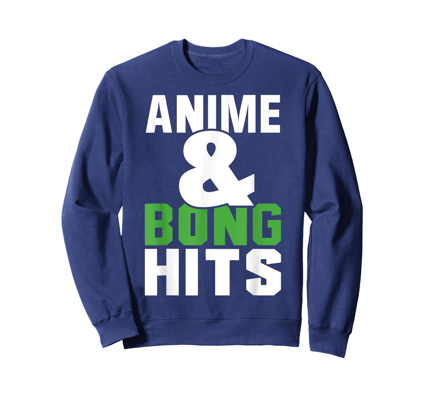 Anime And Bong Hits - Kuwaii Art Asian Animation Style Weed T-Shirt
