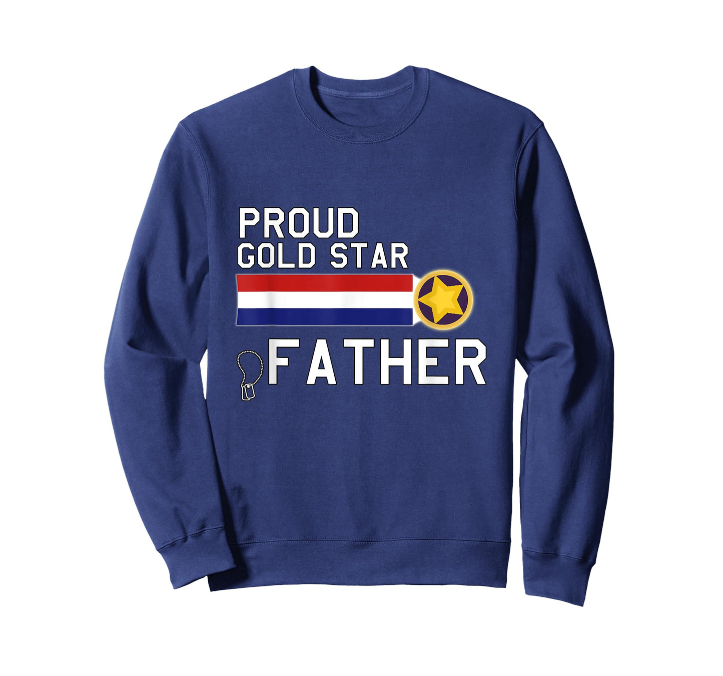 GOLD STAR Father (Proud Military Family) T-Shirt