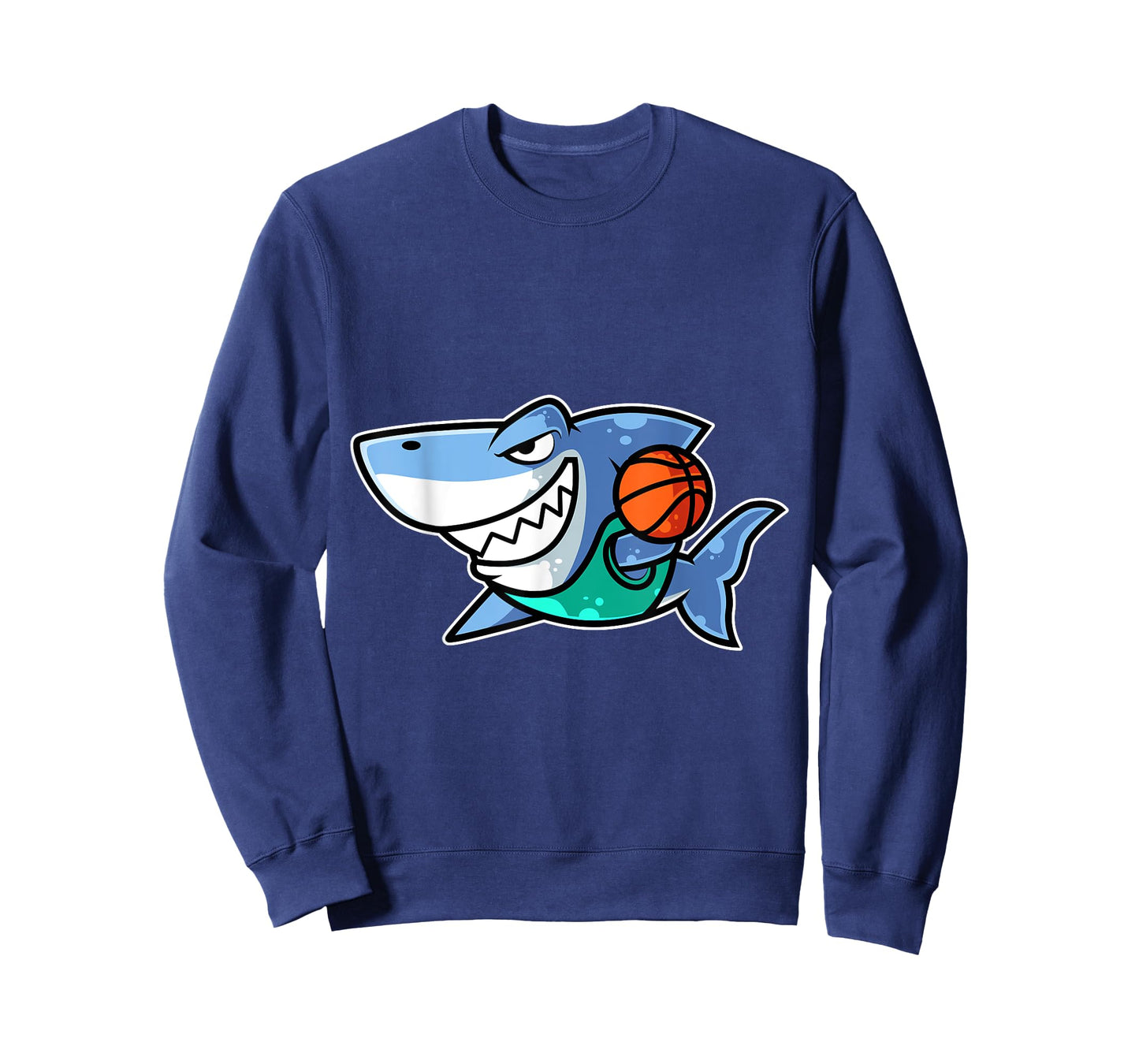 Shark Basketball Game Day Funny Team Sports B-ball T-Shirt