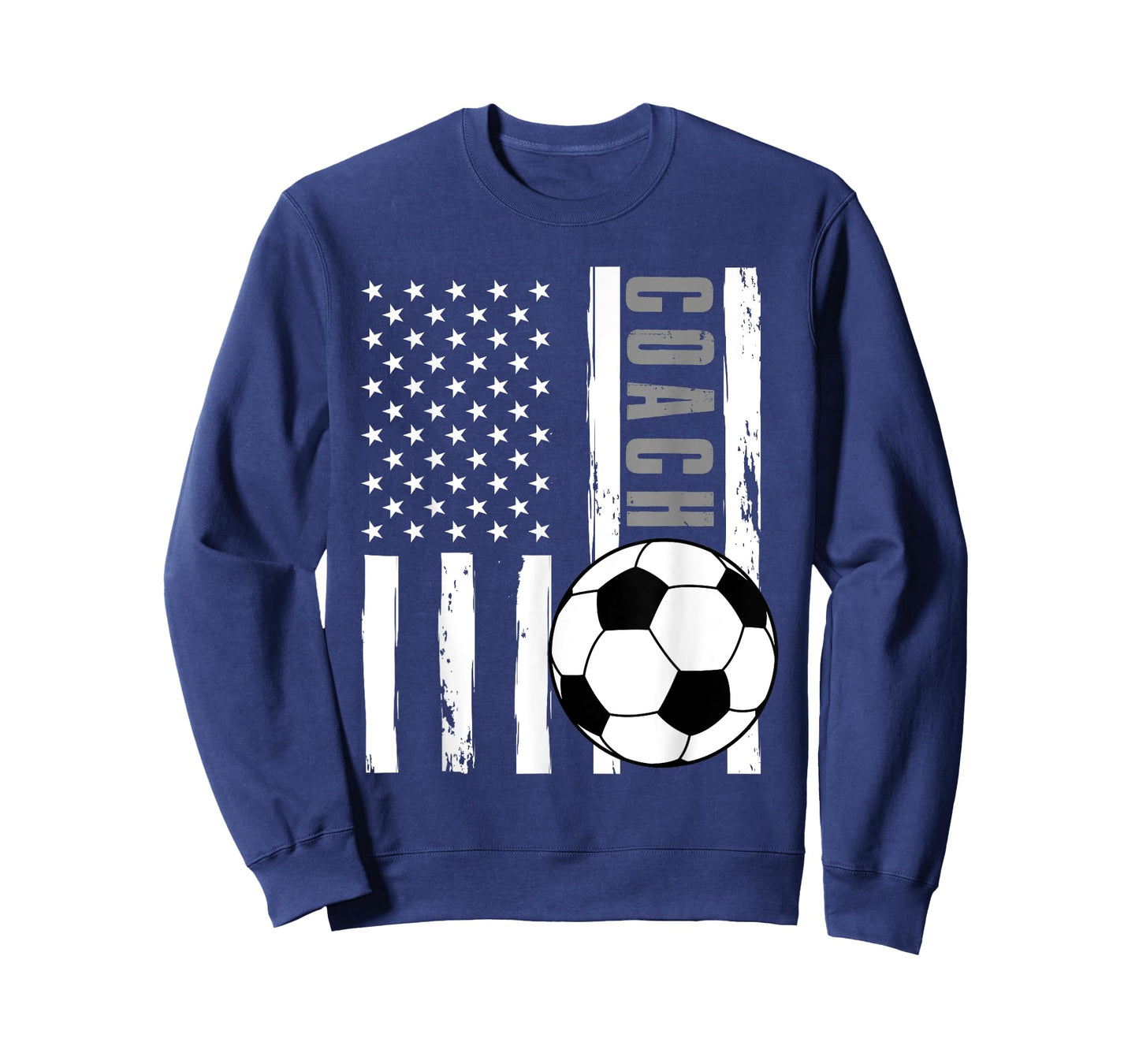 USA Flag Soccer Coach Funny Soccer Trainer American Outfit T-Shirt