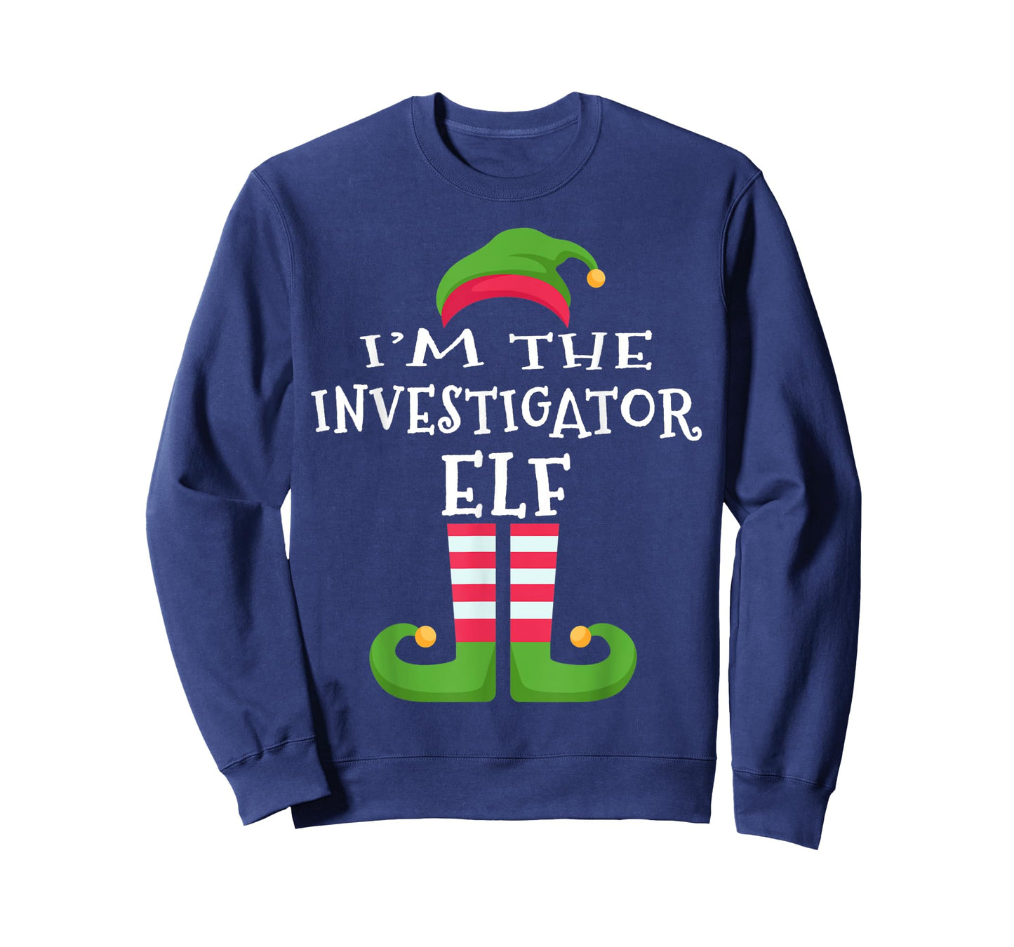 I'm The INVESTIGATOR Elf T-Shirt Family Matching Christmas T-Shirt