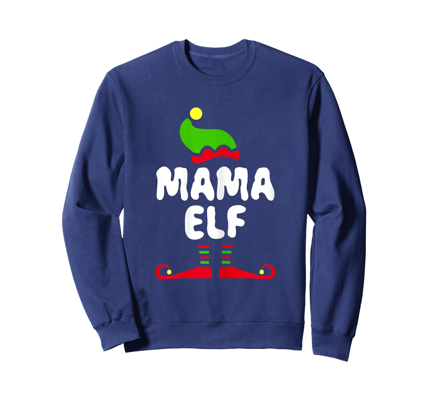 Mama Elf Shirt Women Matching Elf Mama Christmas T-Shirt