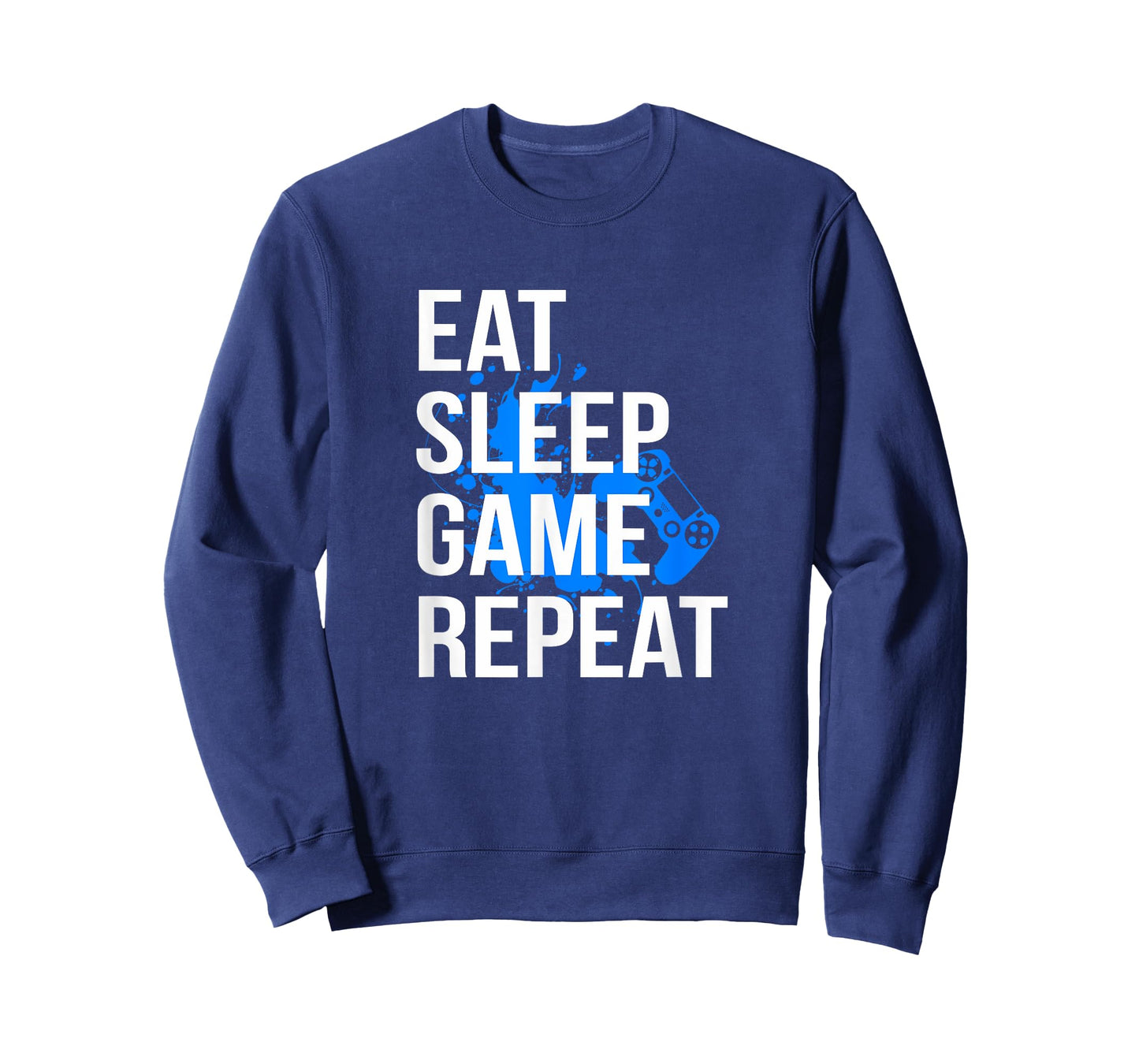 Gamer T-Shirt Eat Sleep Game Repeat Men Women Kids Tee T-Shirt