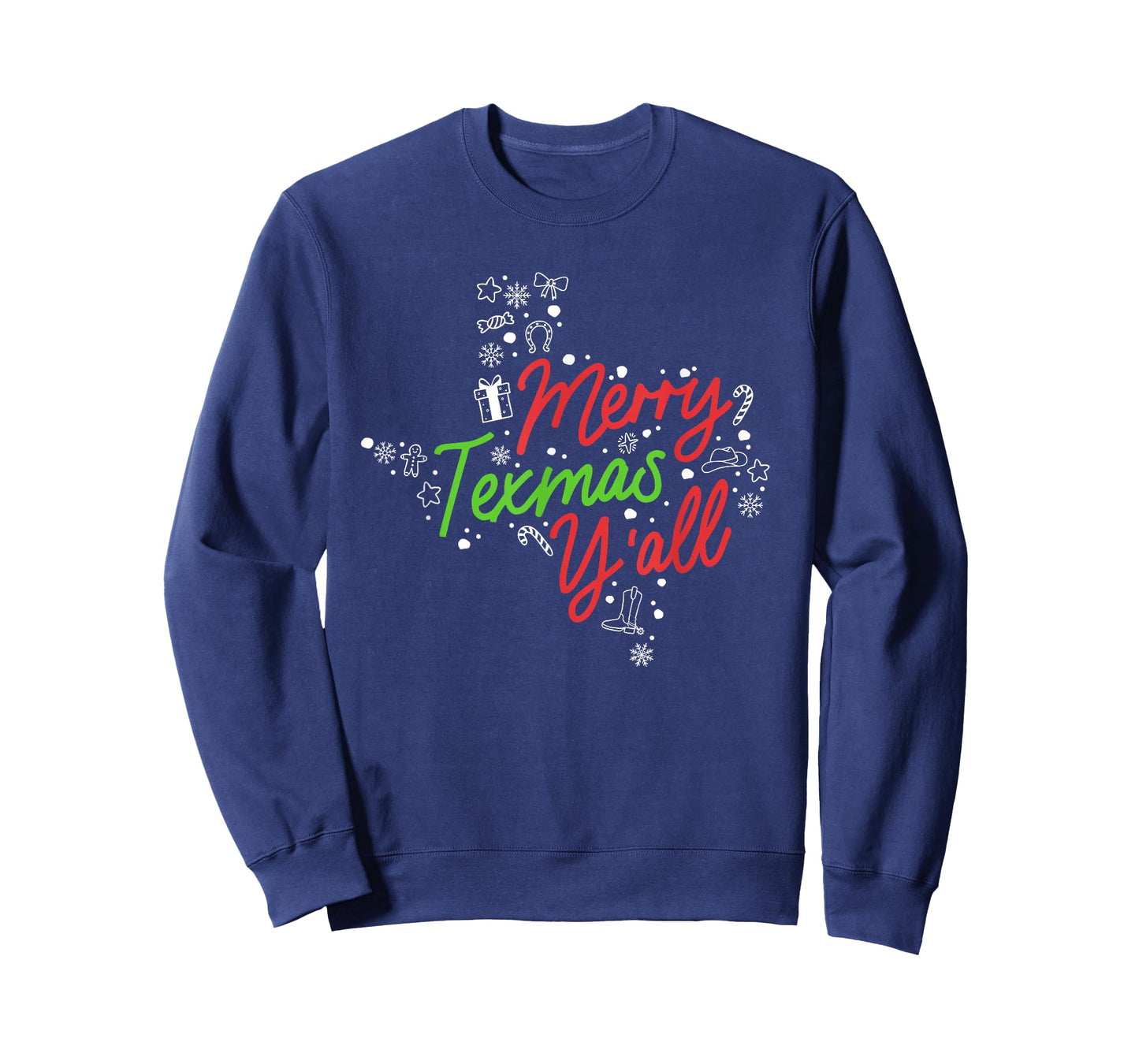 Merry Texmas Y'all Cute Southern Christmas Texas Holidays T-Shirt