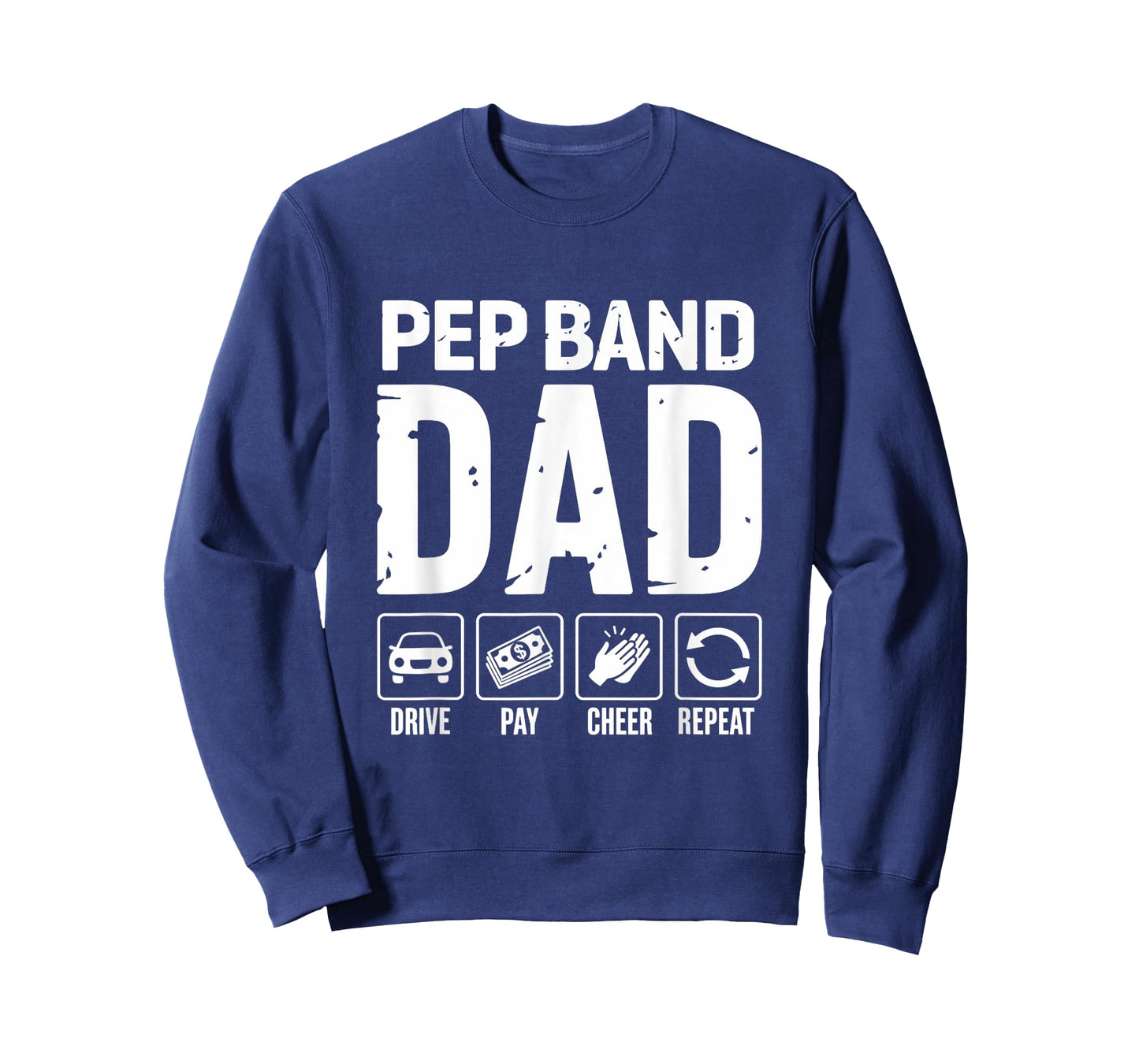 Pep Band Dad Drive Pay Cheer Dad Of A Band Player T-Shirt