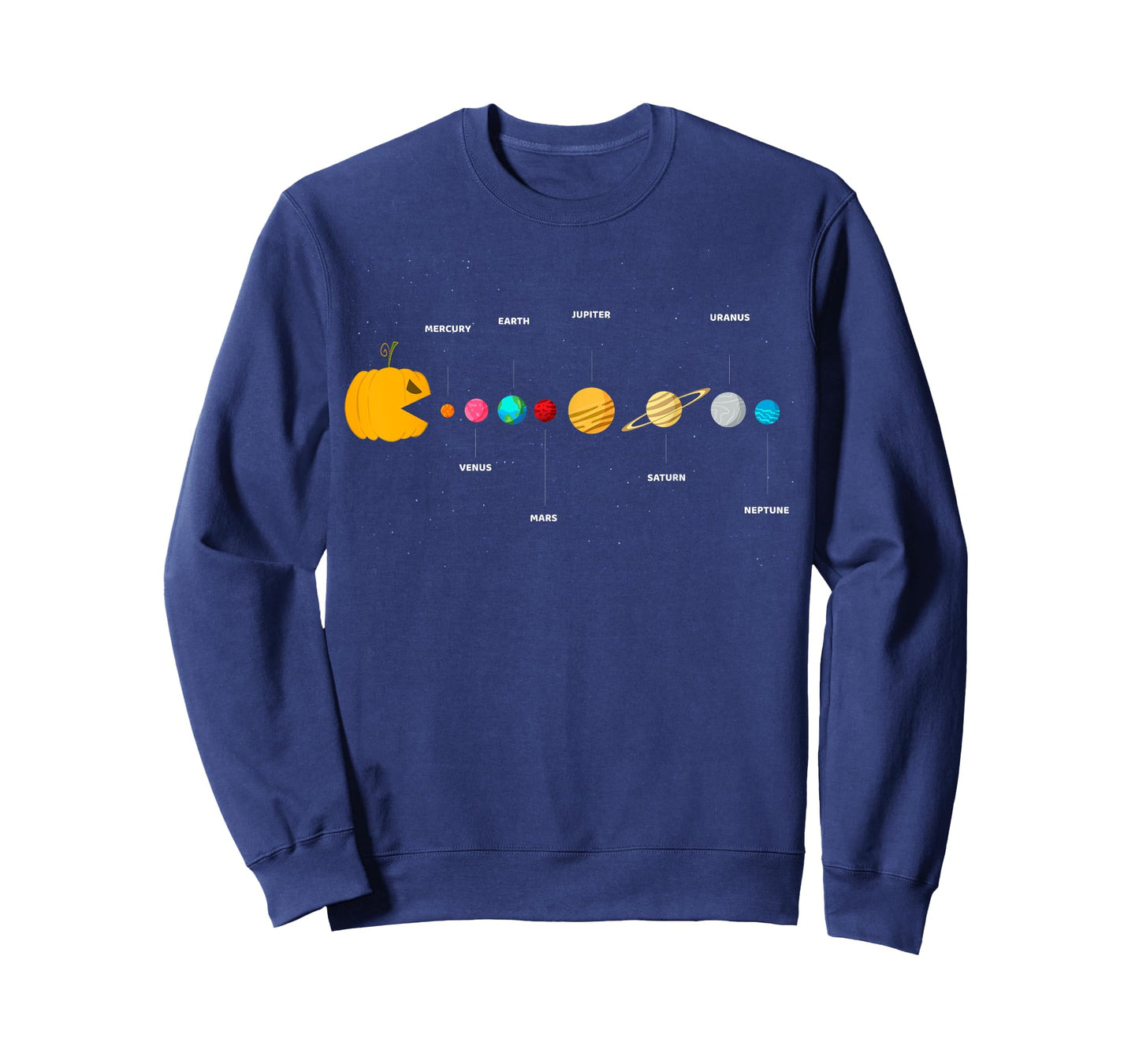 Funny Halloween Pumpkin Solar System Video Games Men Women T-Shirt