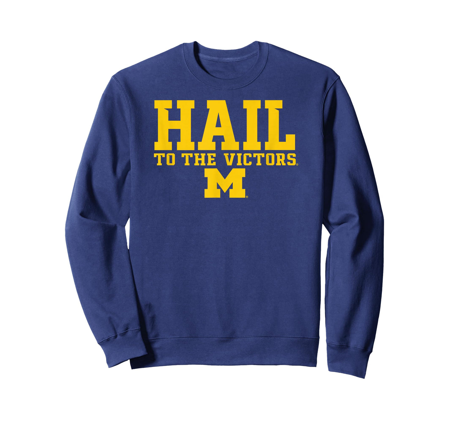 Michigan Wolverines Hail to The Victors Navy Blue T-Shirt