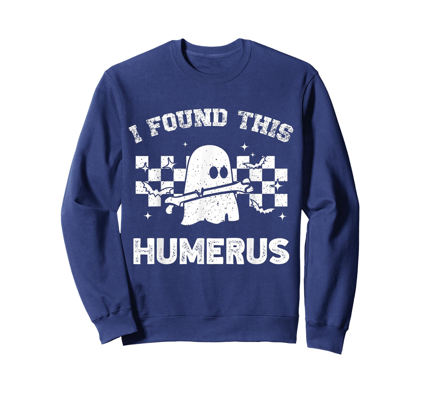I Found This Humerus Funny Halloween Ghost Skeleton Women T-Shirt