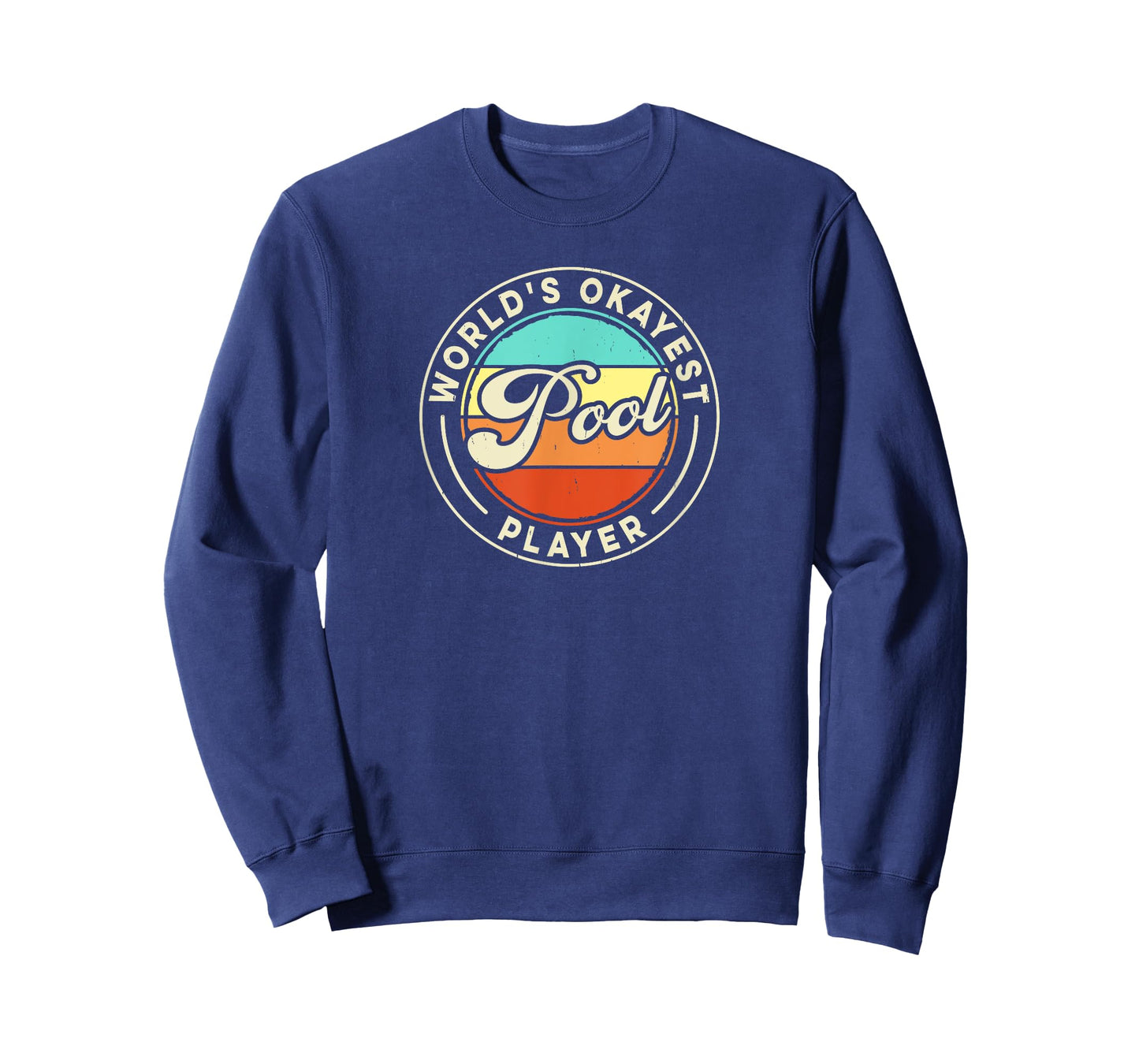 Funny Billiards, World's Okayest Pool Player, Retro Style T-Shirt