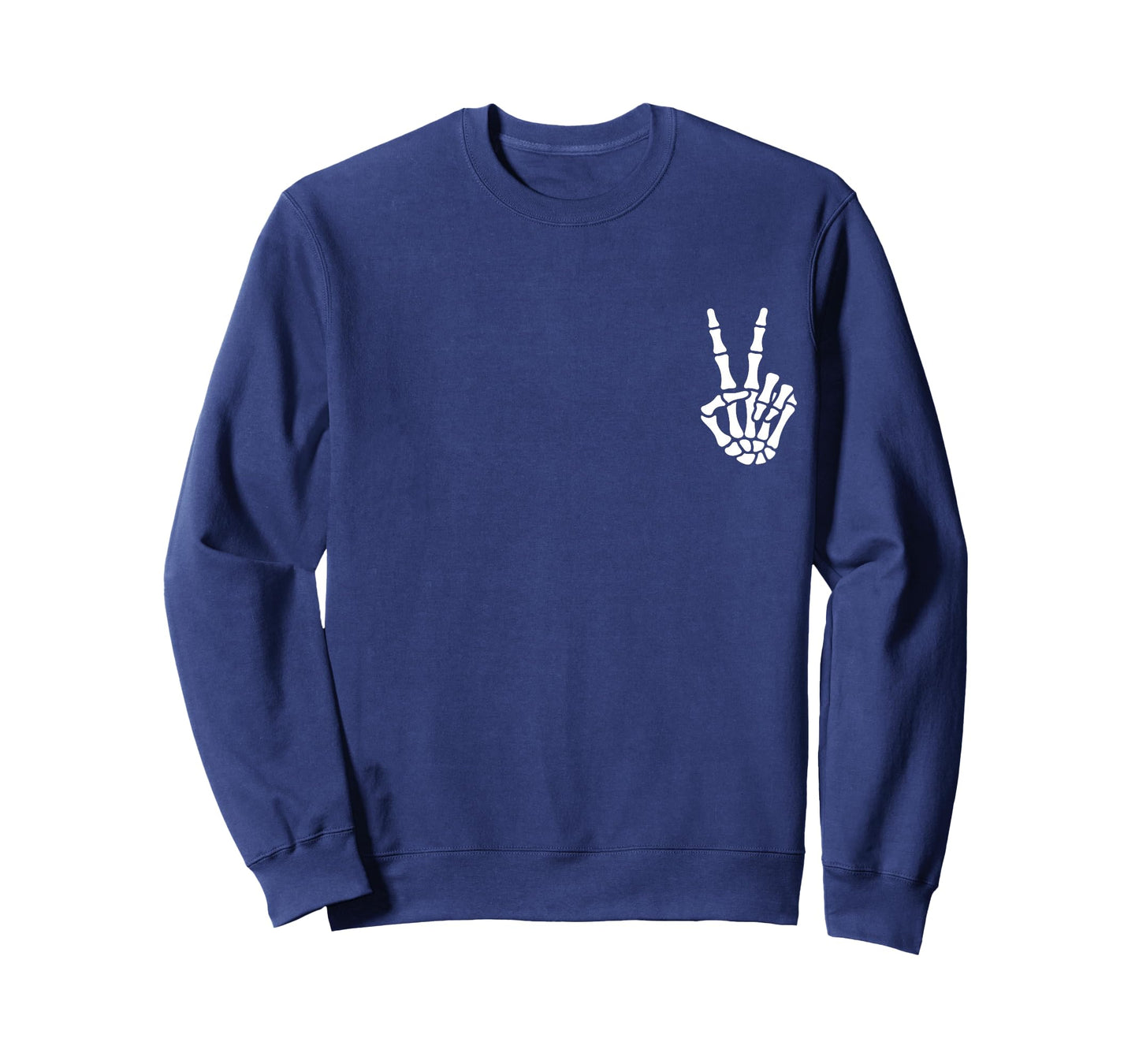 Halloween Skeleton Hand Peace Sign Bone T-Shirt