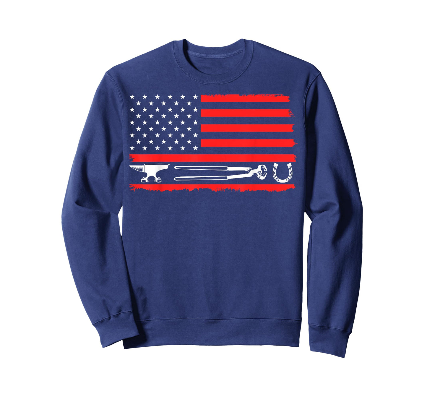 Funny Farrier Gift For Men Cool Farrier Tools American Flag T-Shirt