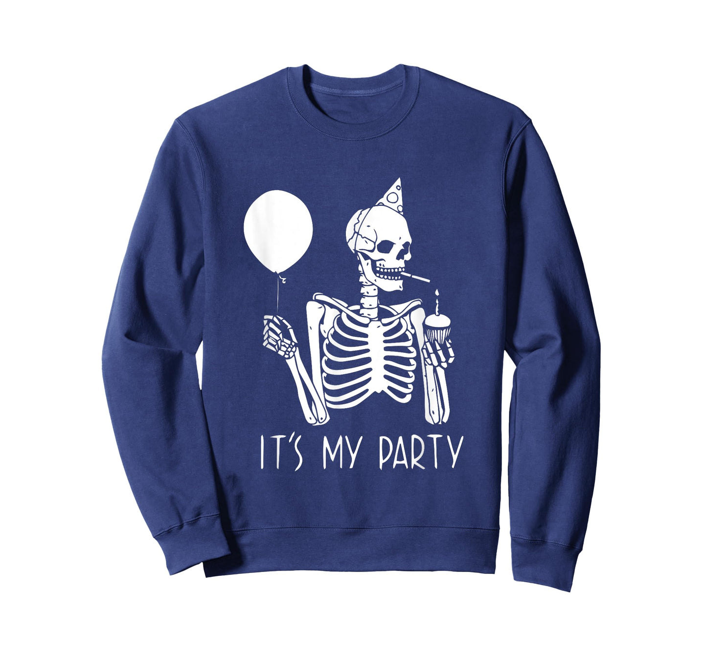 Its My Party Lazy Halloween Costume Skeleton Skull Birthday T-Shirt