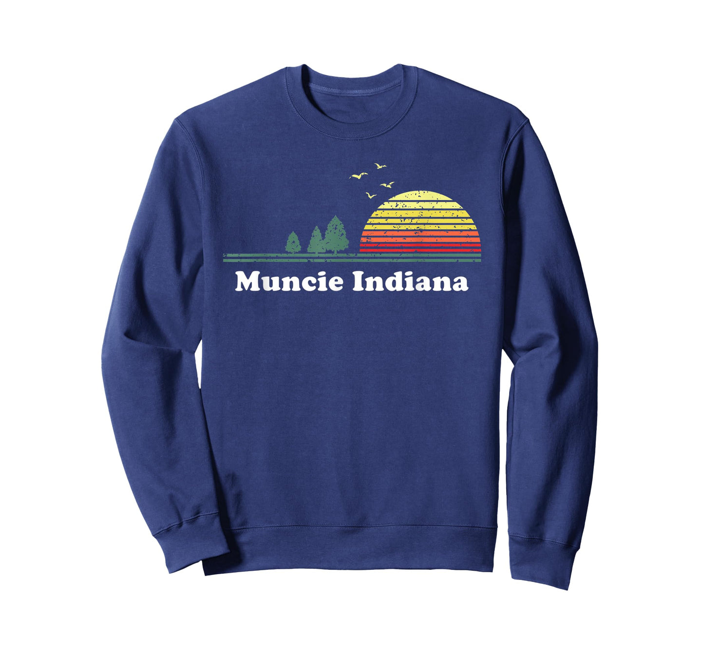 Vintage Muncie, Indiana Sunset Souvenir Print T-Shirt