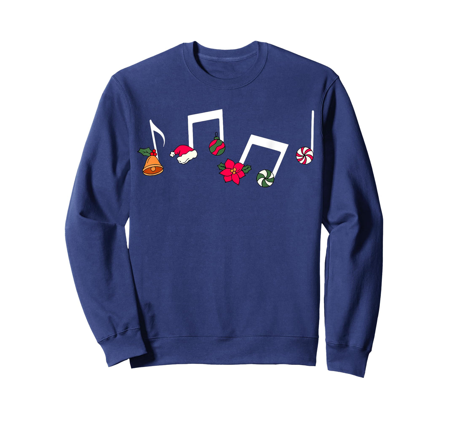 Music Notes Santa Hat Candy Music Teacher Christmas Outfit T-Shirt
