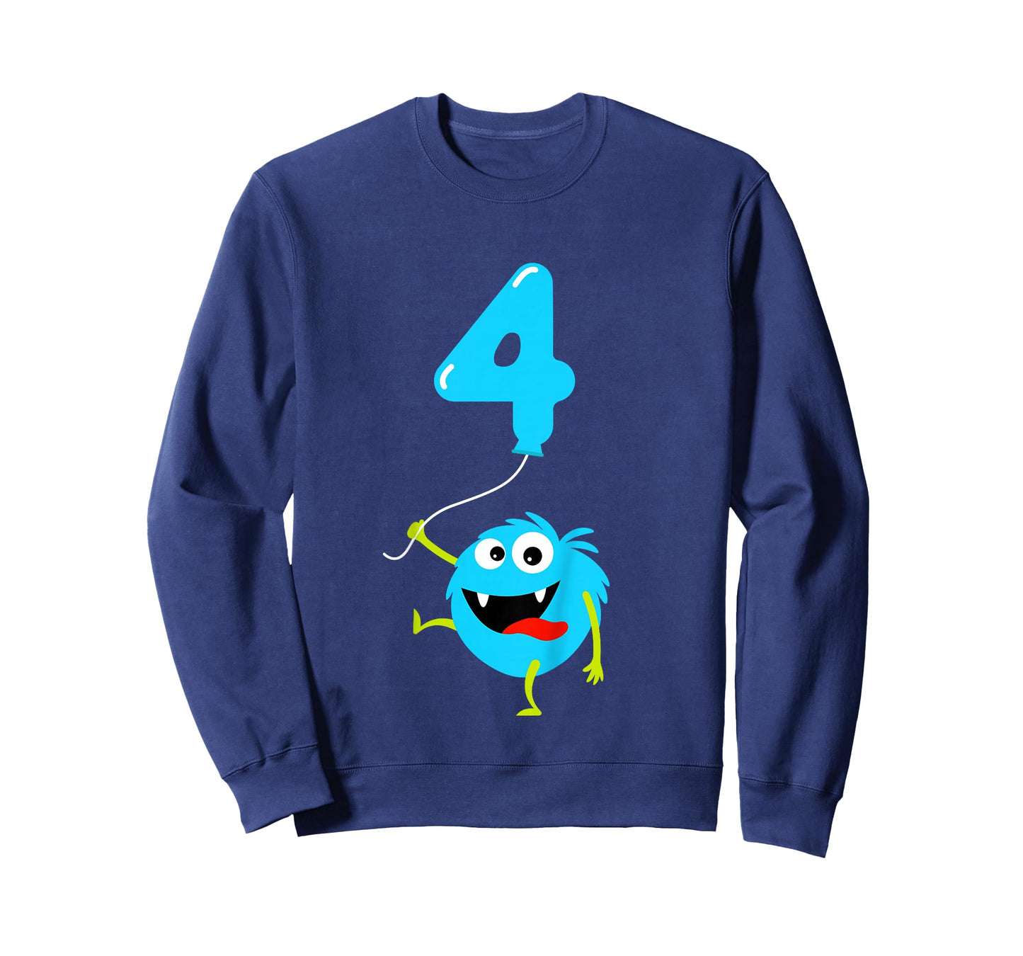 4th Birthday Cute Monster Gift Shirt For 4 Year Old Boys T-Shirt