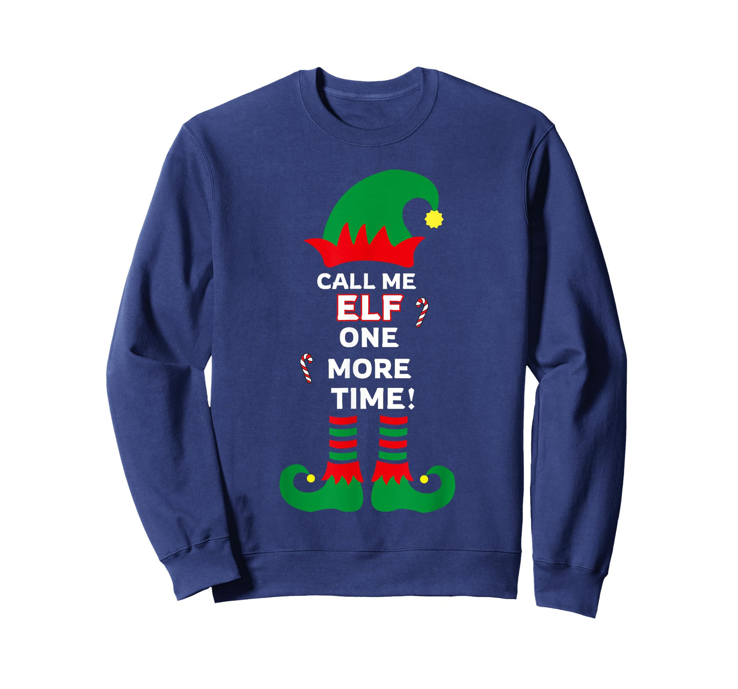 Call Me Elf One More Time Funny Short People Christmas T-Shirt