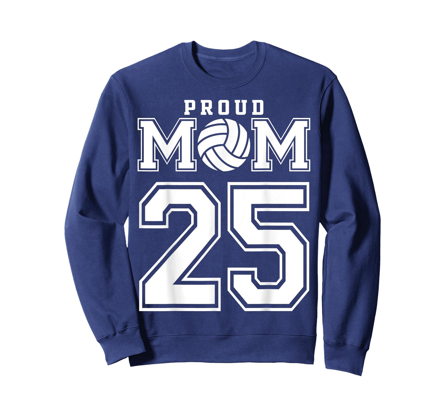 Custom Proud Volleyball Mom Number 25 Personalized Women T-Shirt