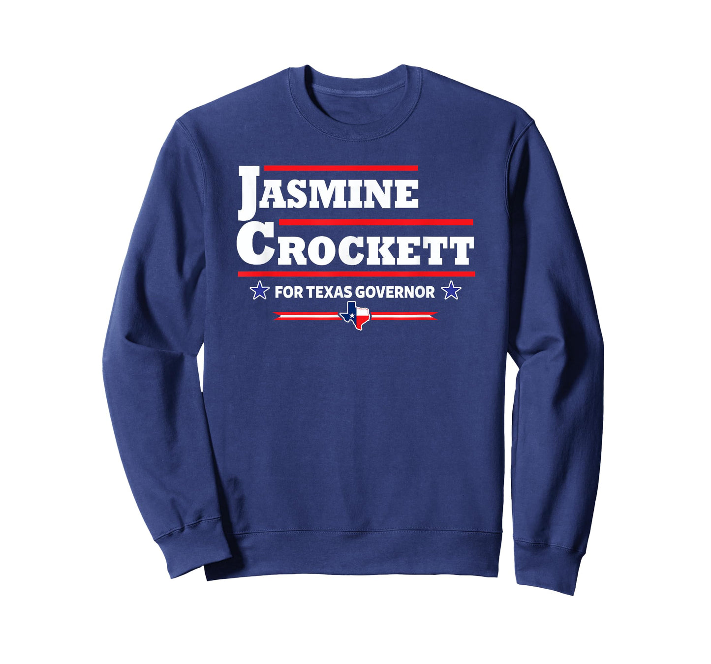 Jasmine Crockett for Texas Governor Democrat T-Shirt, Small, Black
