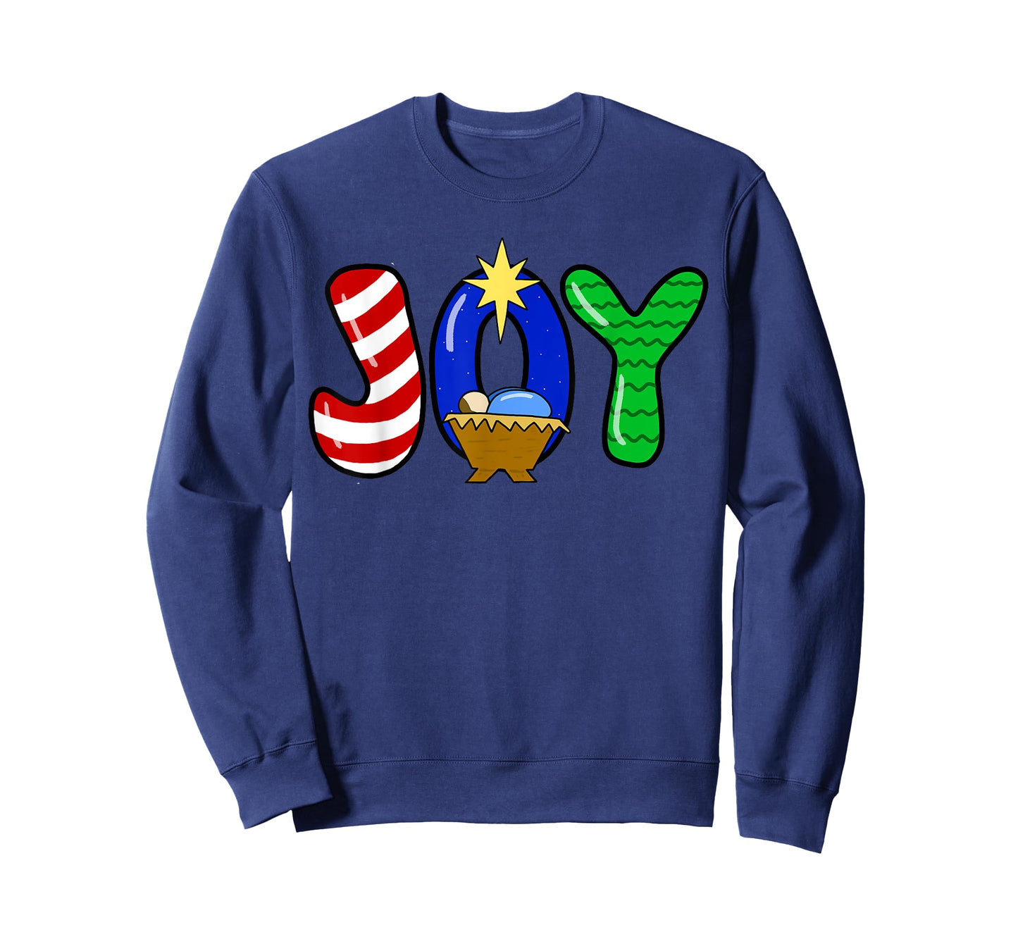 Choose Joy Christmas Manger Baby Jesus Nativity Joy Pajamas T-Shirt