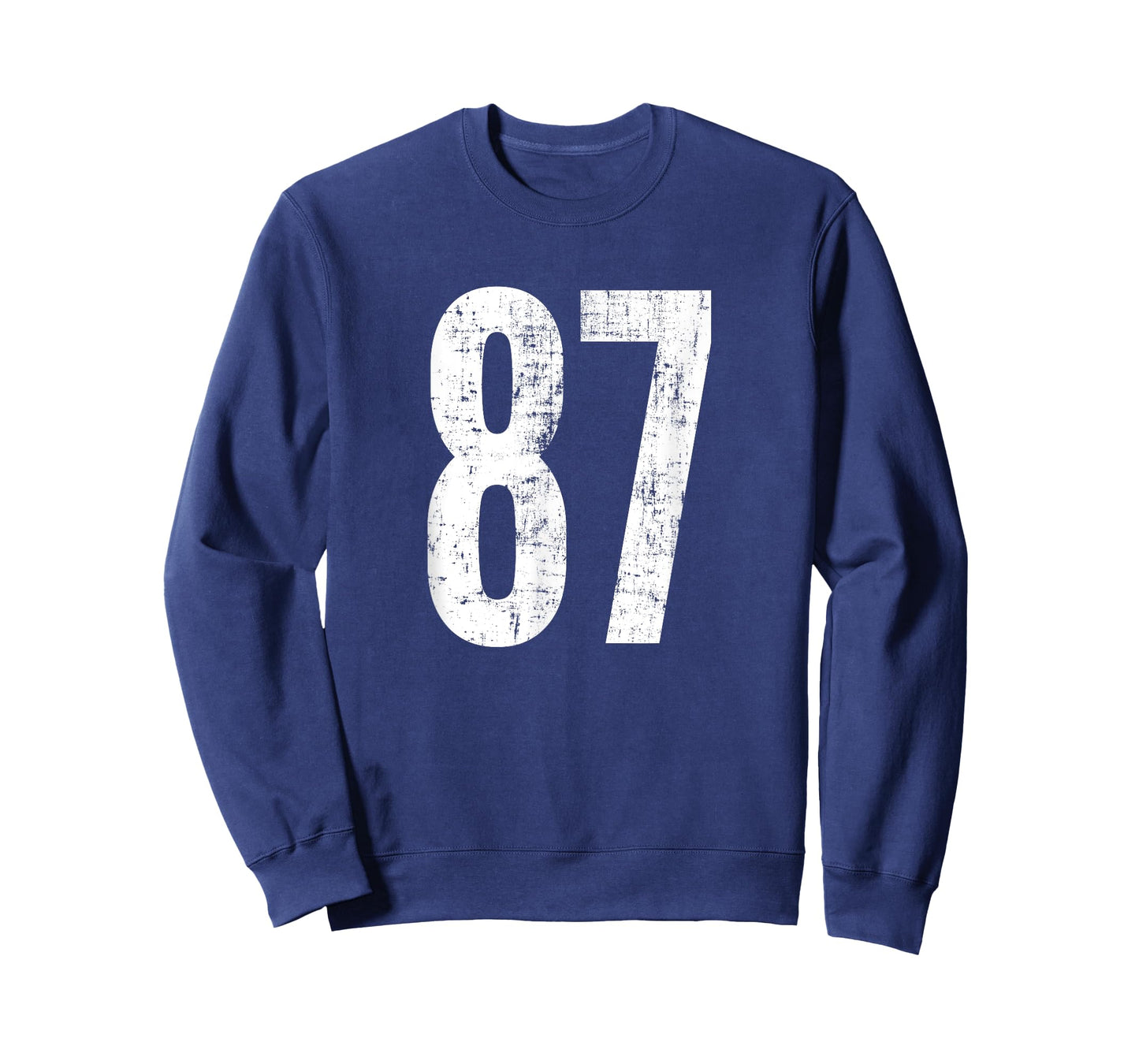 Number 87 Eighty-Seven Distressed Vintage Sport Team Players T-Shirt