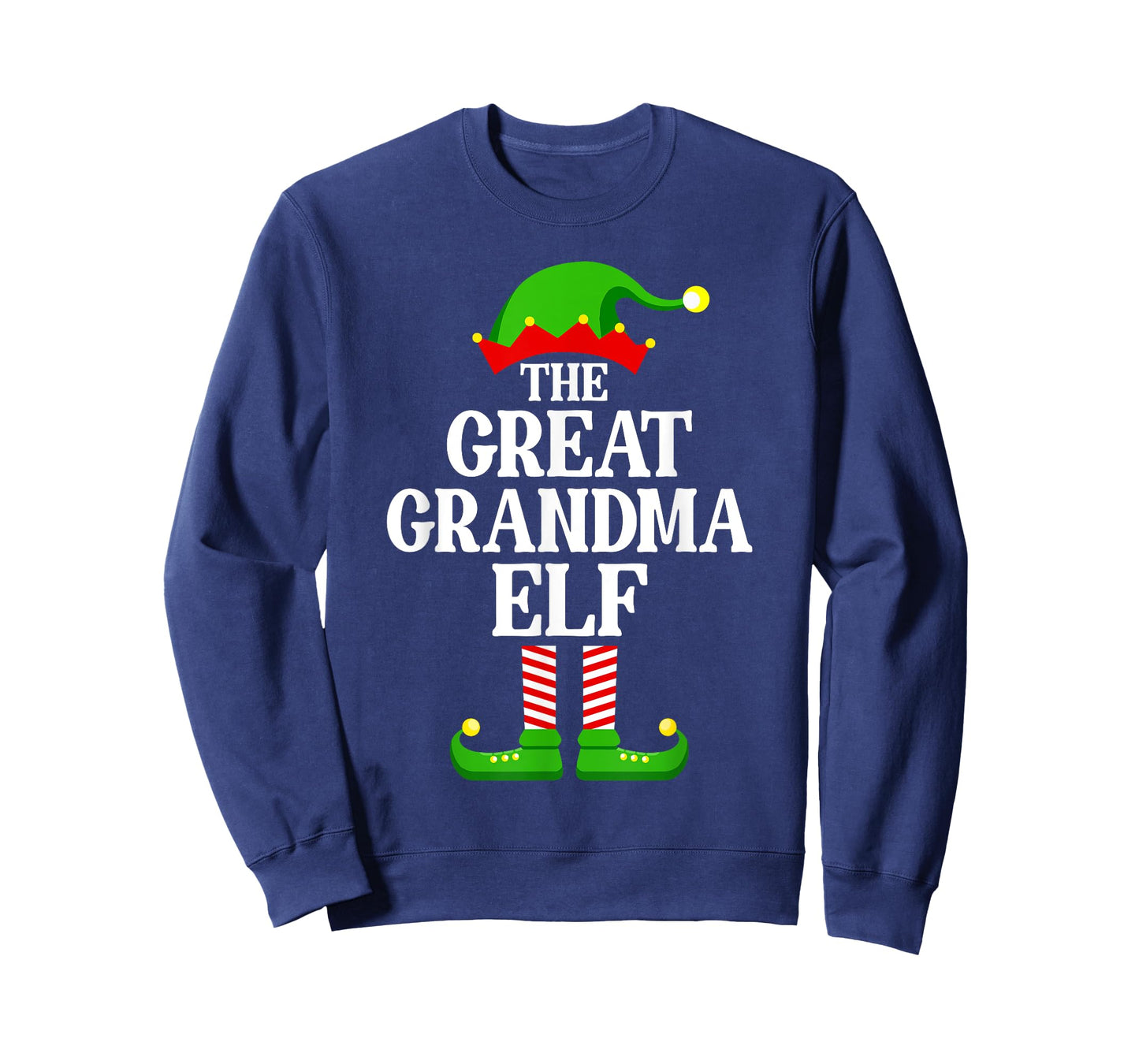 Great Grandma Elf Family Matching Group Funny Christmas T-Shirt