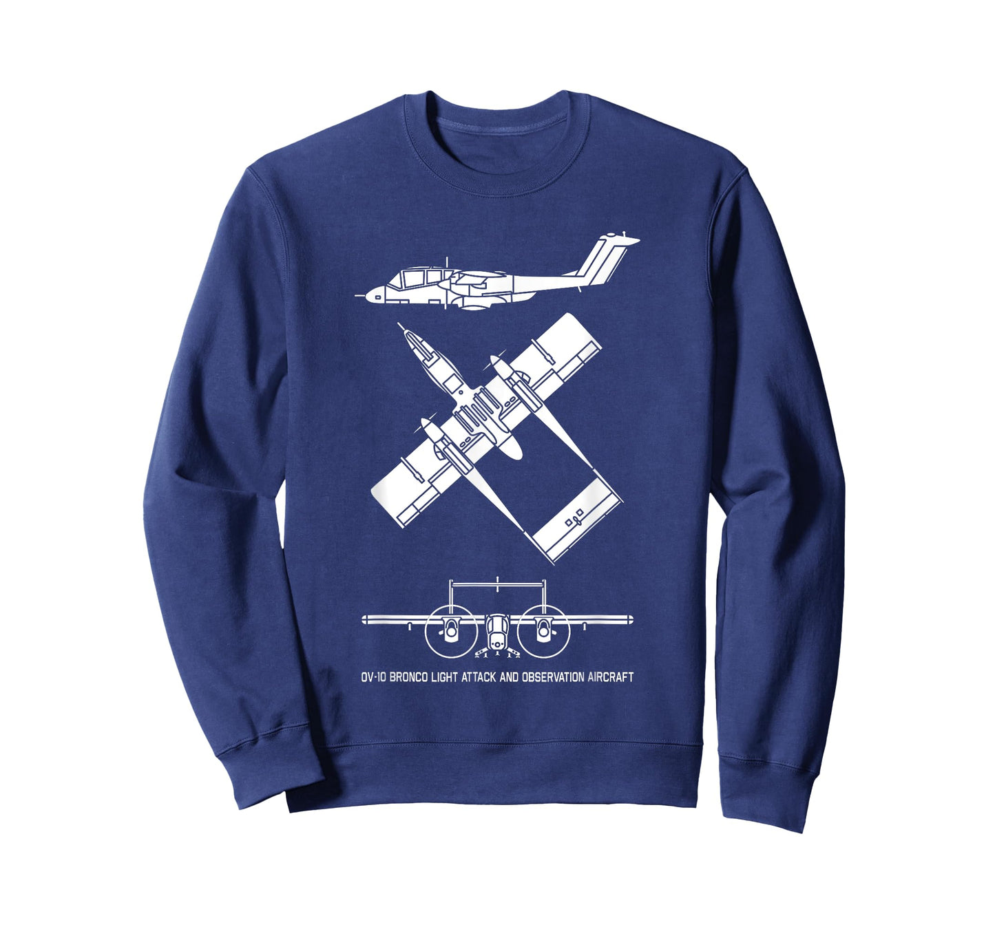 OV-10 Bronco American Plane Cutout Silhouette T-Shirt