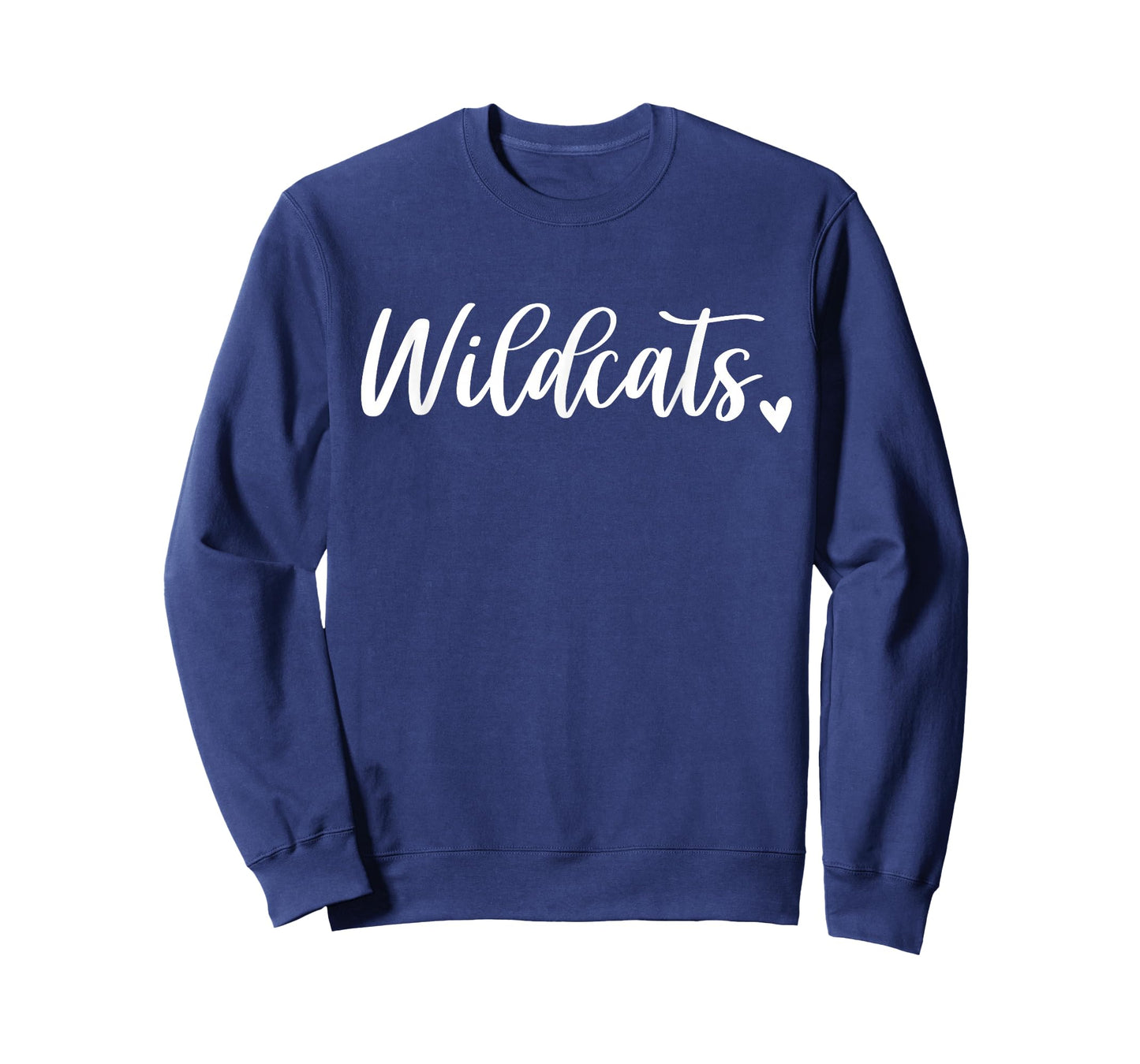 Wildcats Cute Heart Sports Teams Women T-Shirt