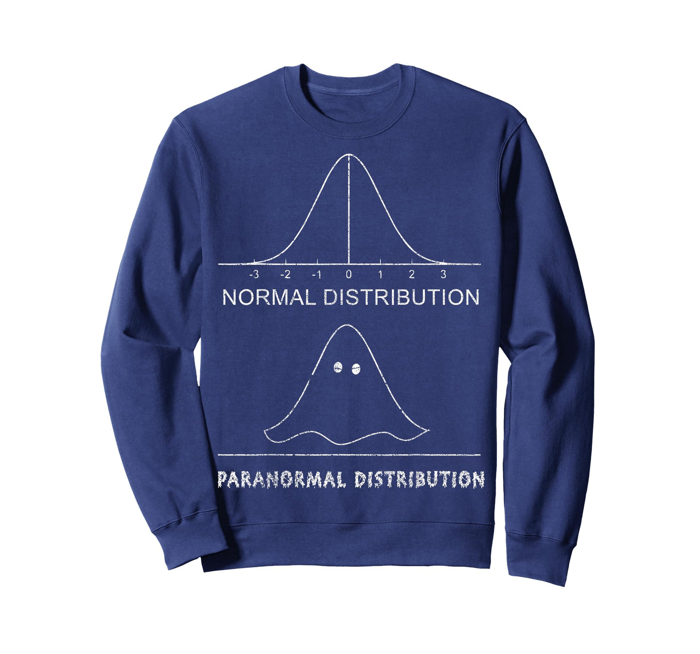 Normal Paranormal Distribution Funny Math Ghost Halloween T-Shirt