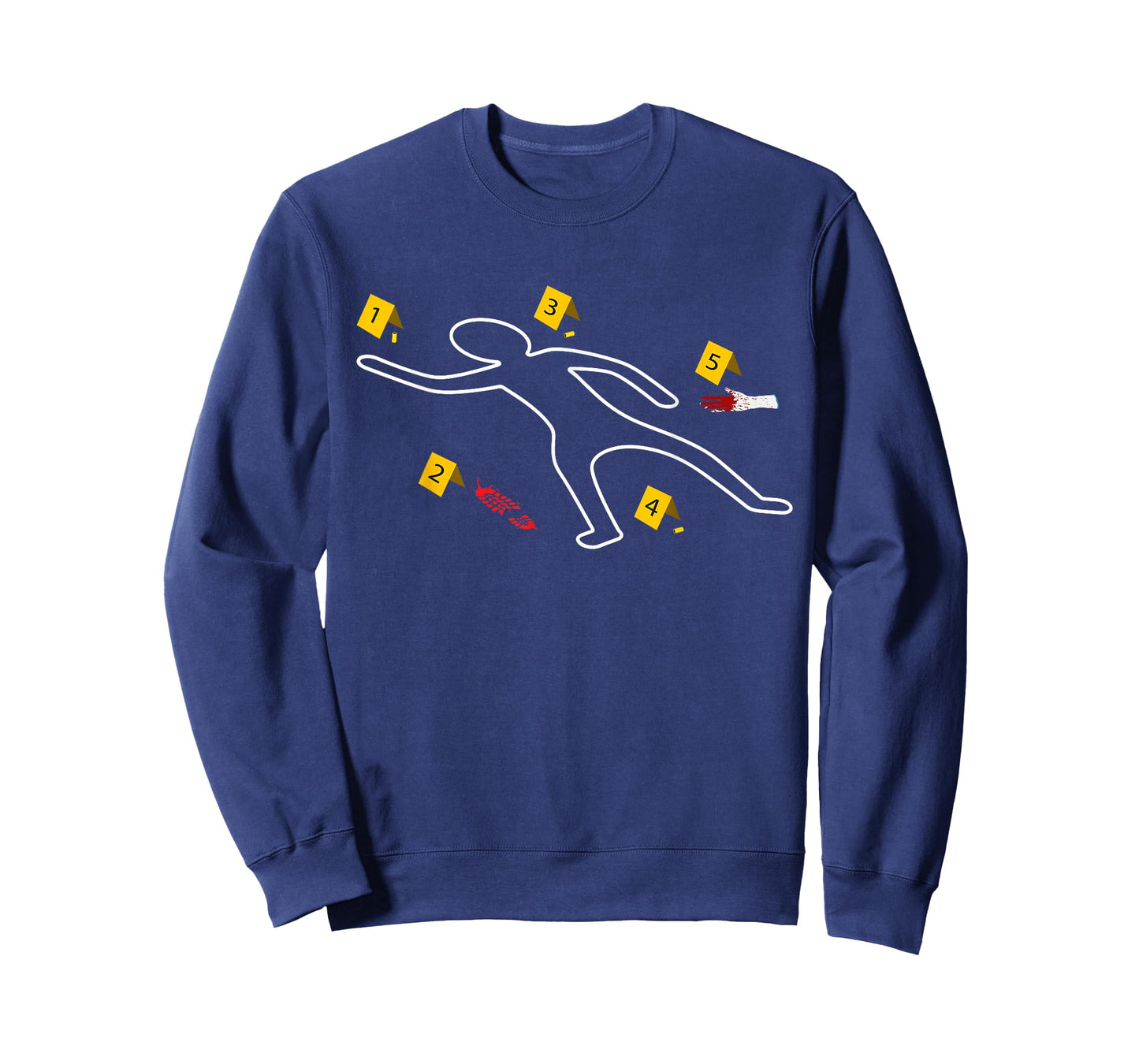 Victim Murder Crime Scene Chalk Outline True Crime T-Shirt