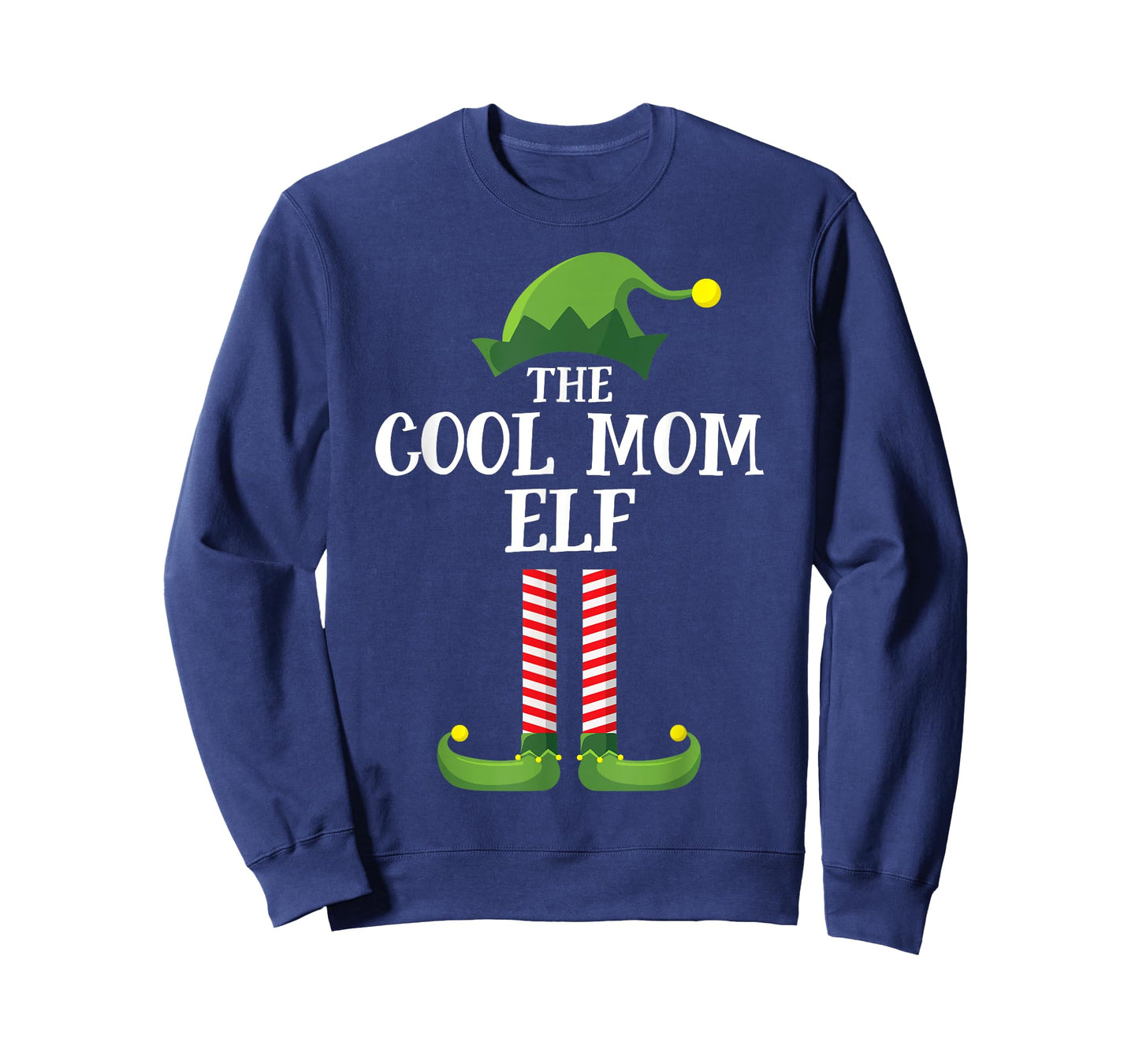 Cool Mom Elf Matching Family Group Christmas Party Pyjamas T-Shirt