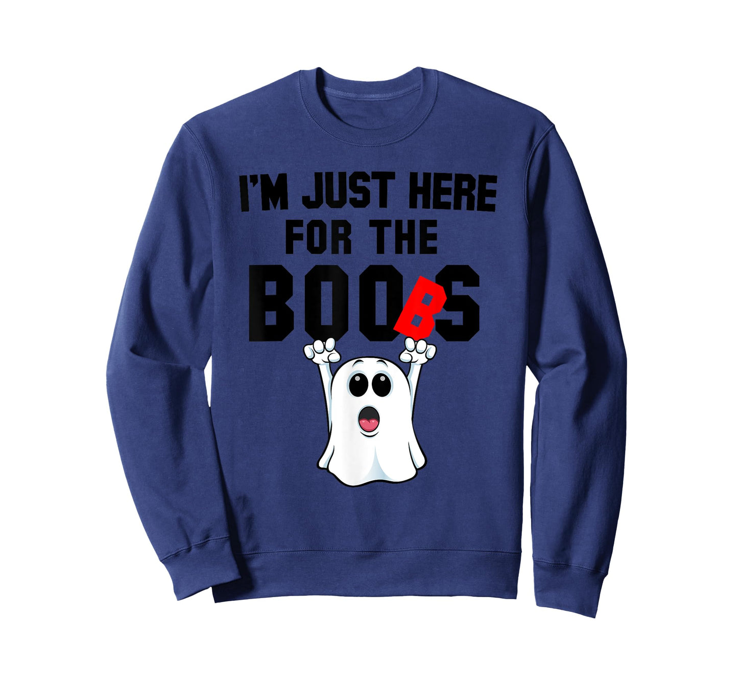 Just Here For the Boos Boob Ghost Mens Halloween Shirt T-Shirt